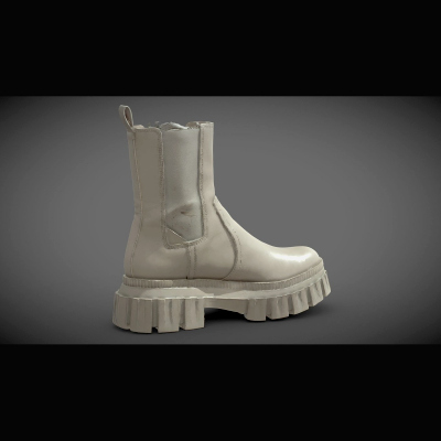 White Leather Boots