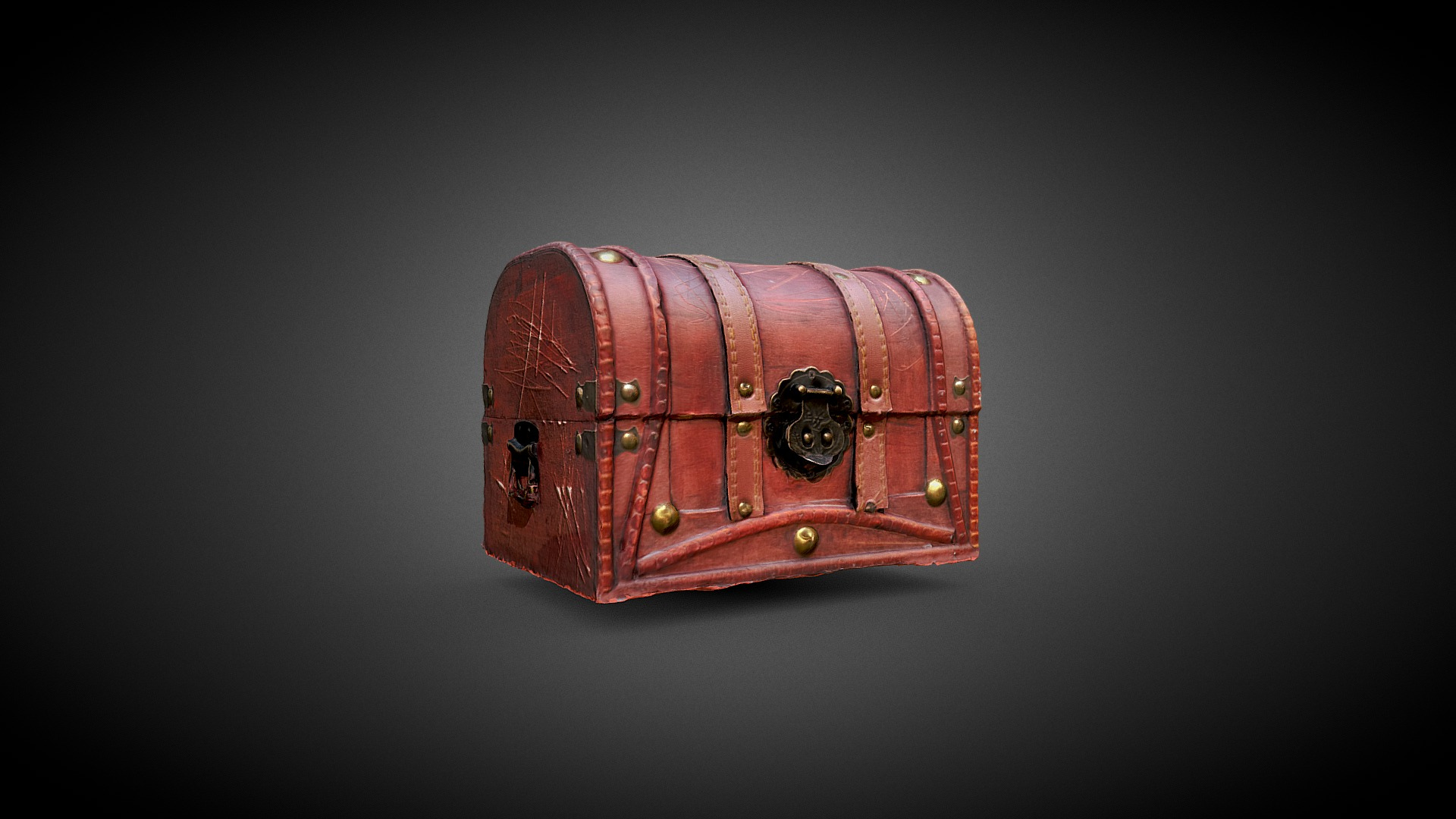 Wooden Chest 3D Model