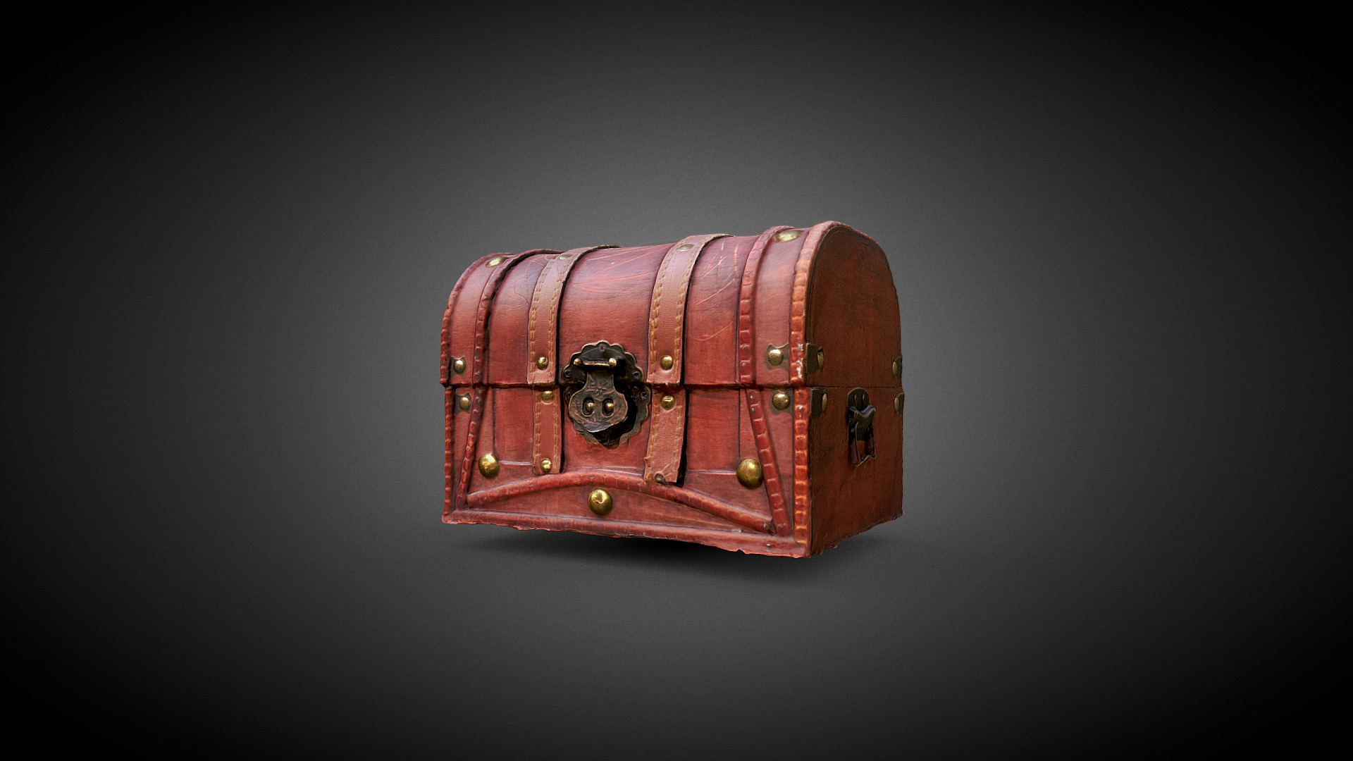 Wooden Chest 3D Model