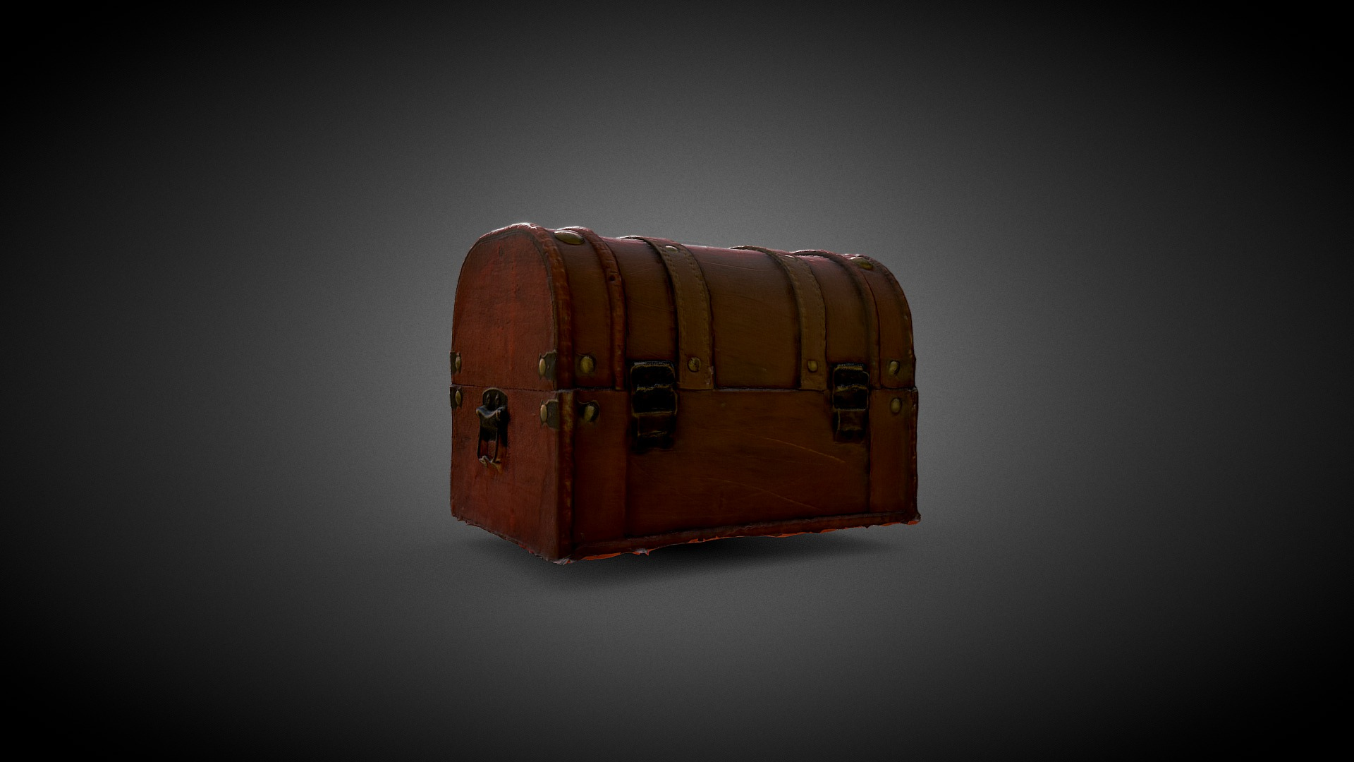 Wooden Chest 3D Model
