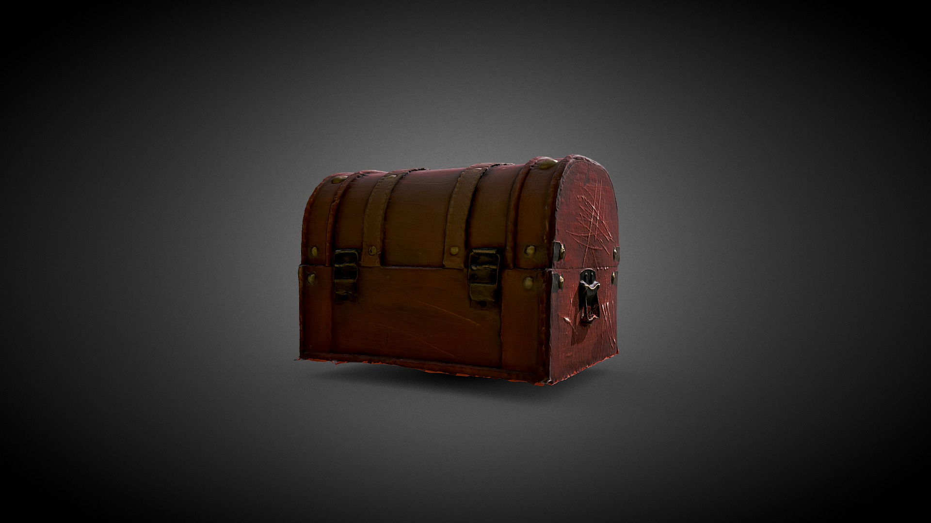Wooden Chest 3D Model