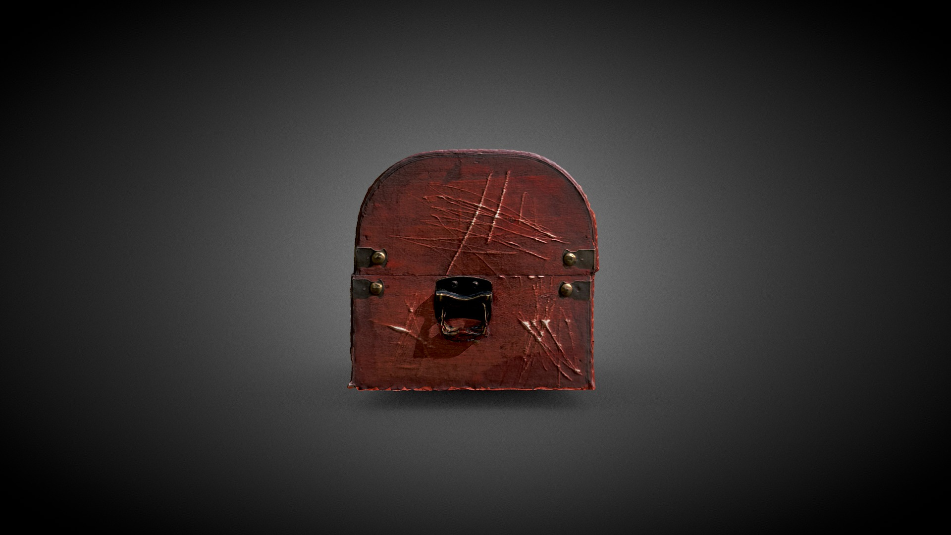 Wooden Chest 3D Model