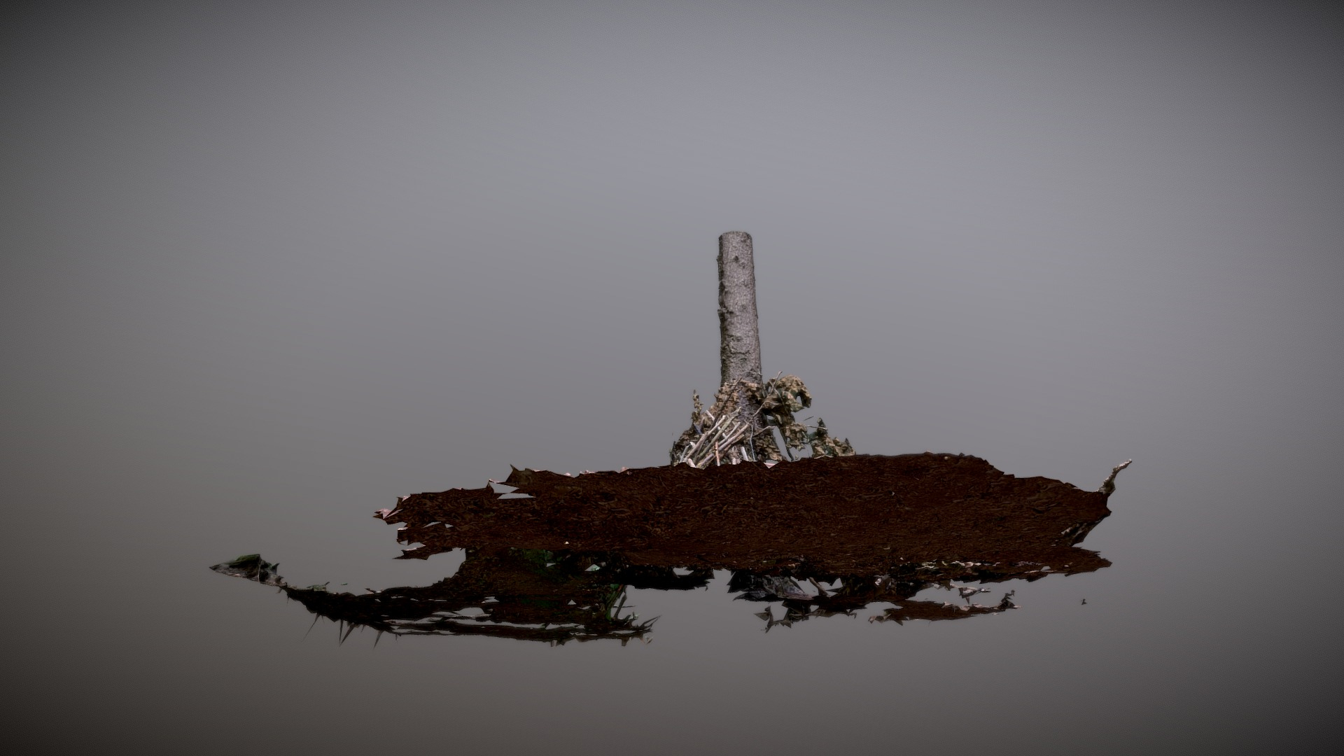 Wooden Sticks Caban 3D Model