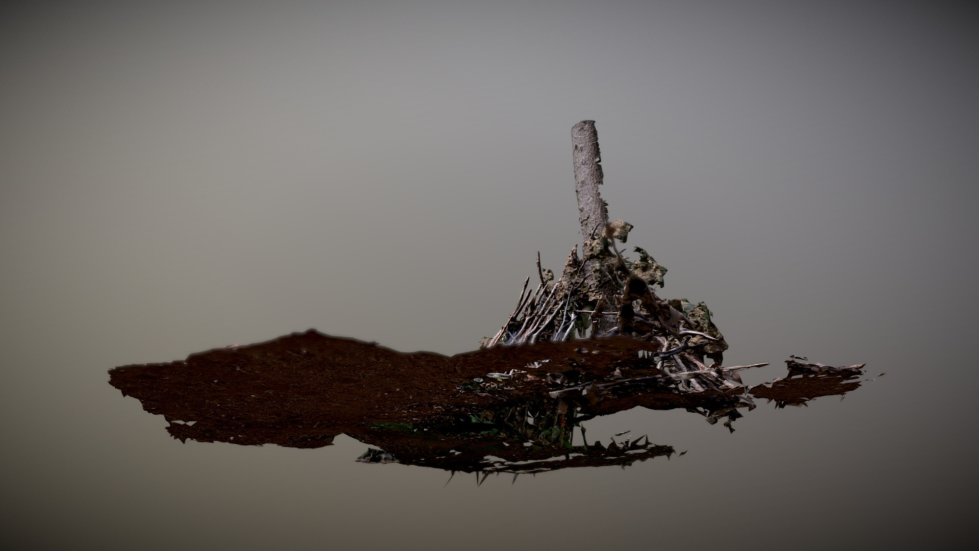 Wooden Sticks Caban 3D Model