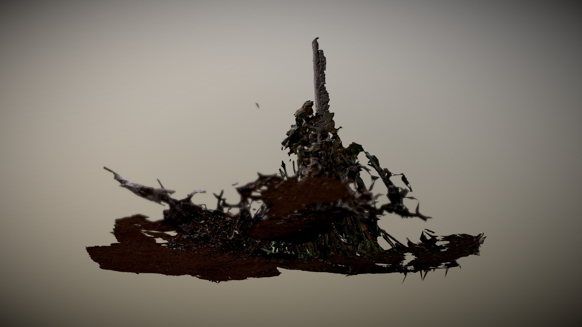 Wooden Sticks Caban 3D Model