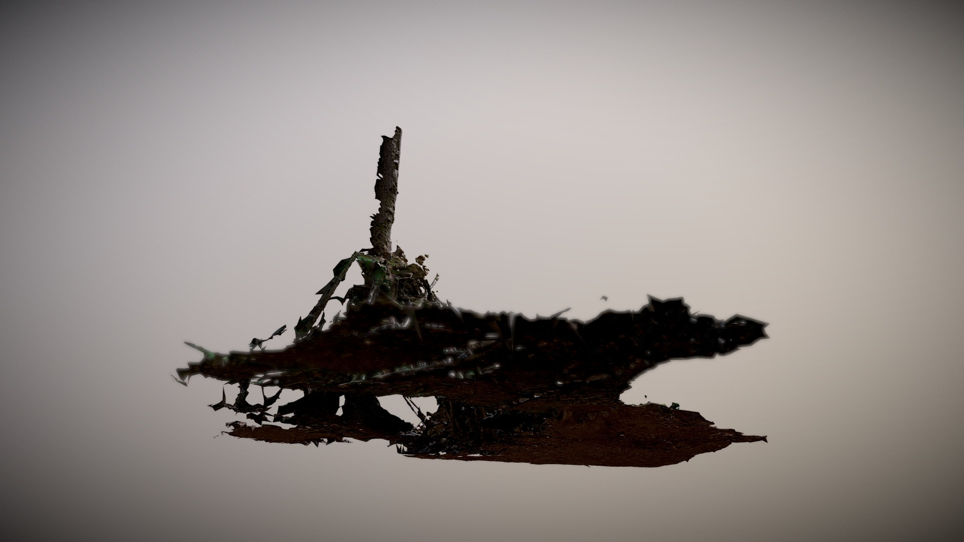Wooden Sticks Caban 3D Model
