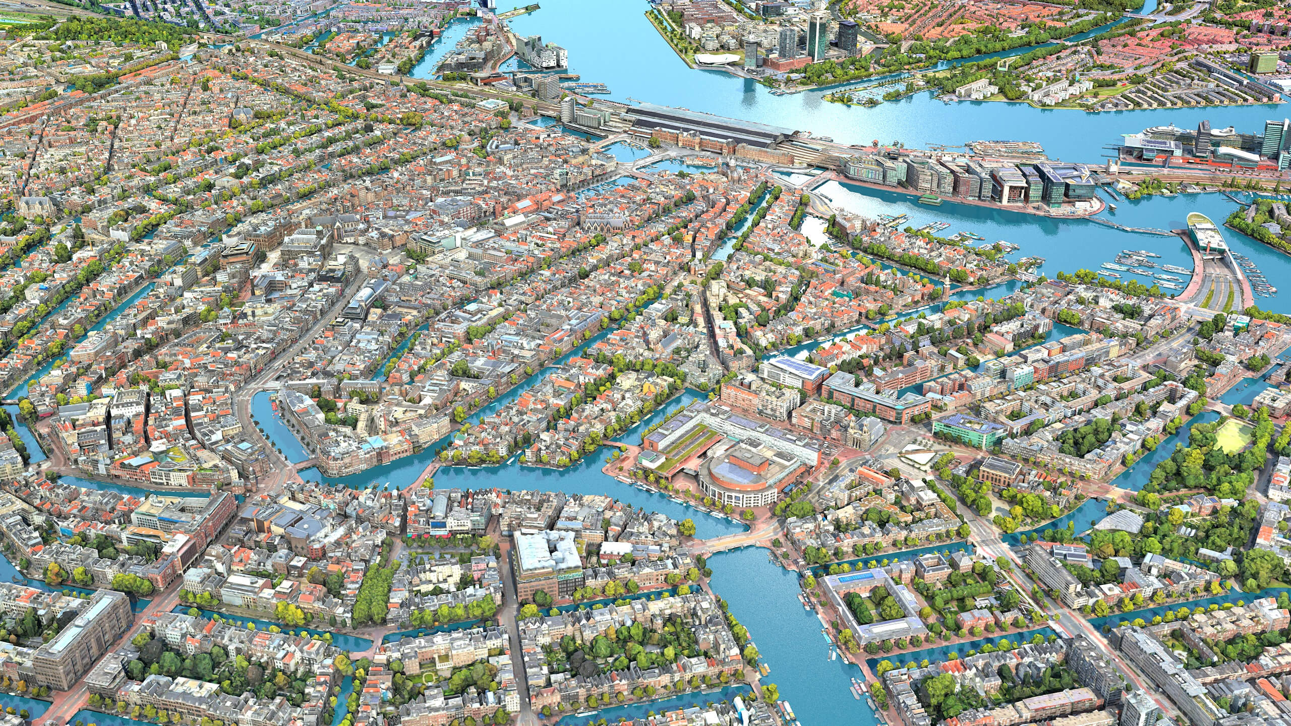 Amsterdam 3D Scam City Netherlands 3D Model 3D Model