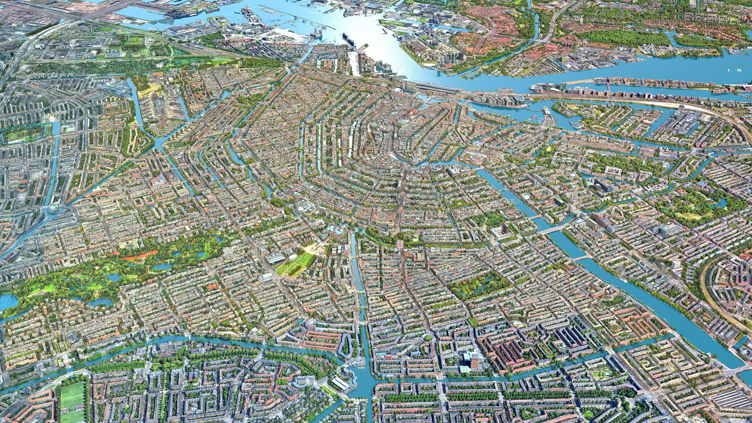 Amsterdam 3D Scam City Netherlands 3D Model 3D Model