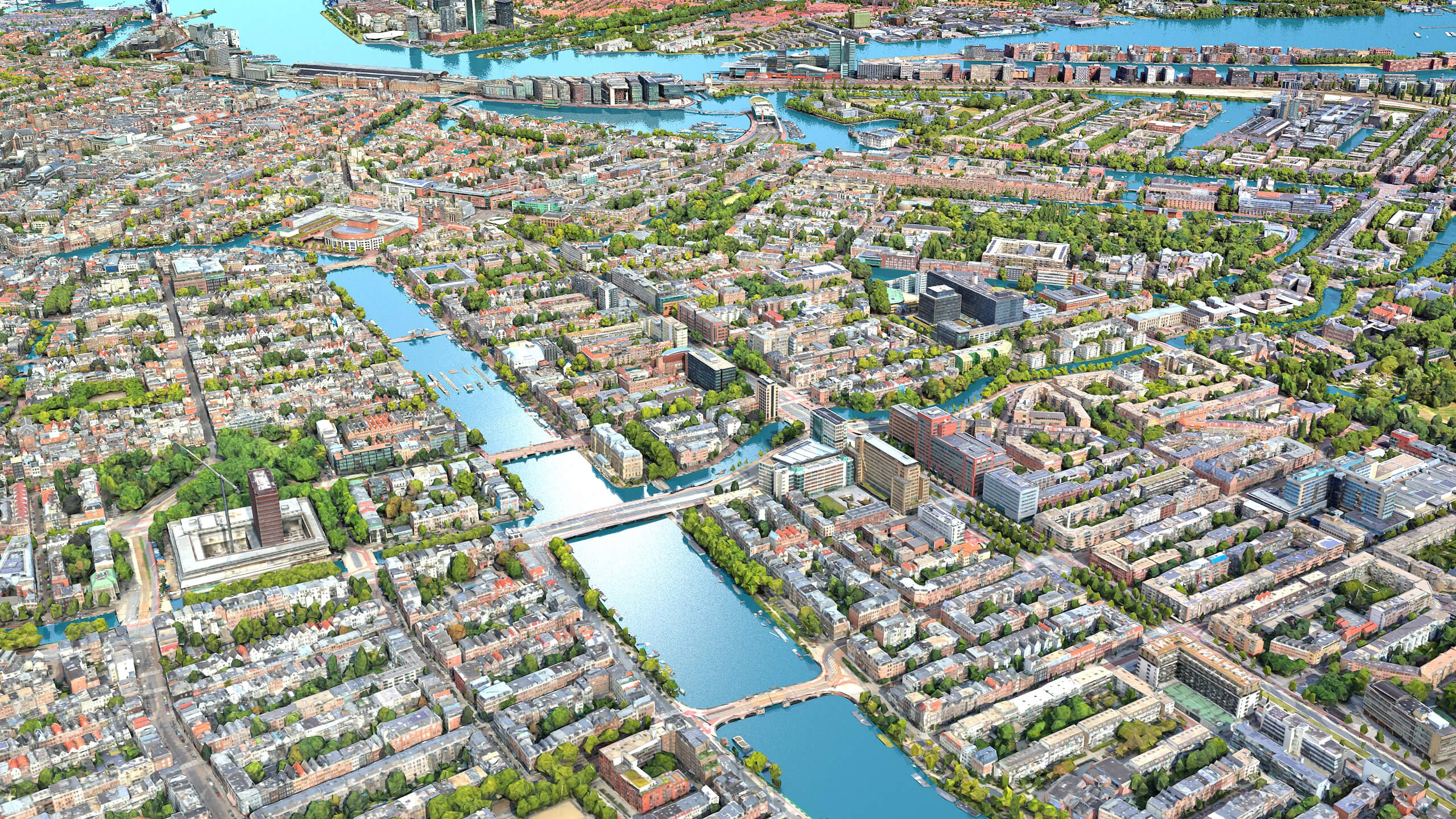 Amsterdam 3D Scam City Netherlands 3D Model 3D Model