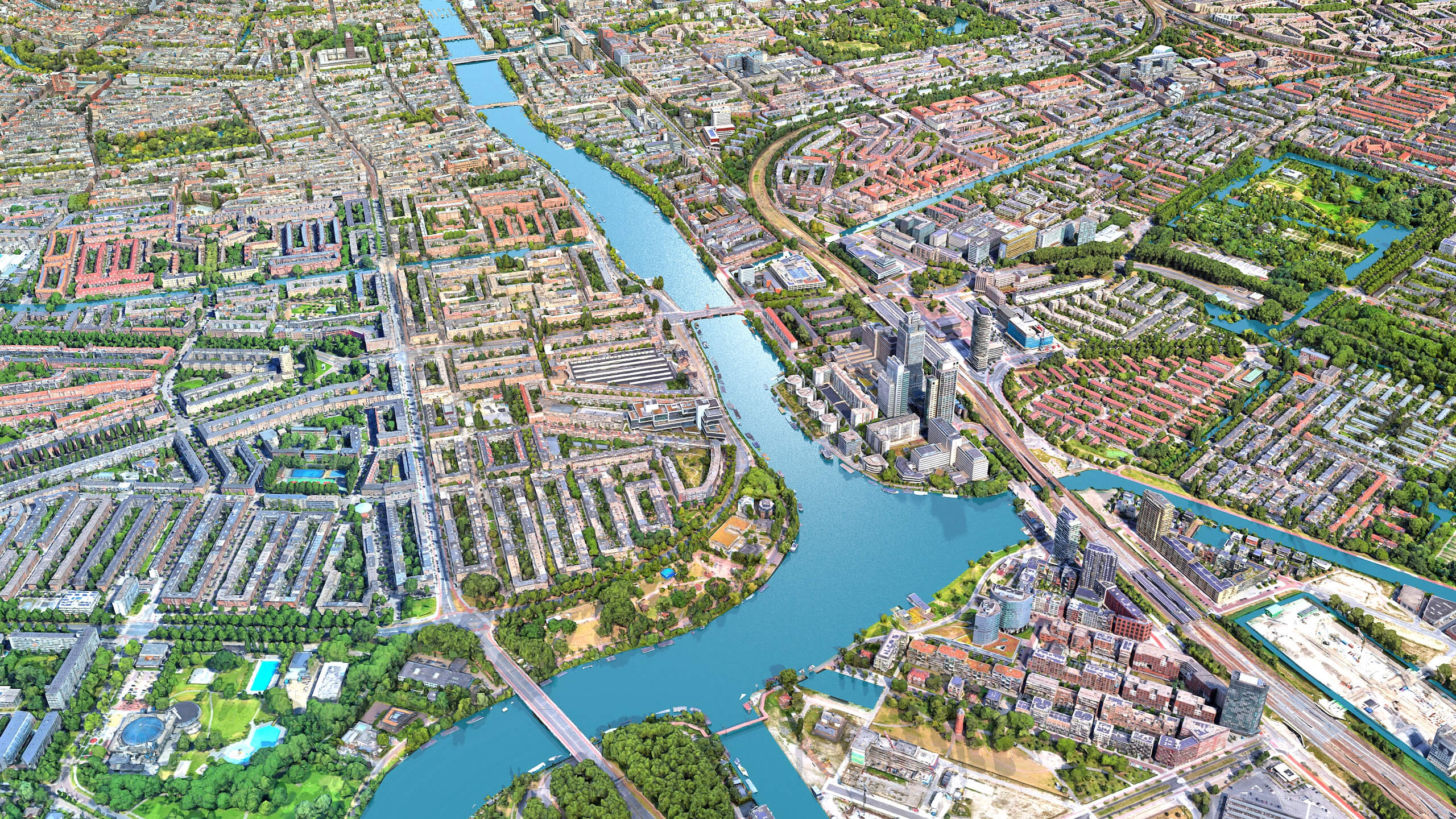 Amsterdam 3D Scam City Netherlands 3D Model 3D Model