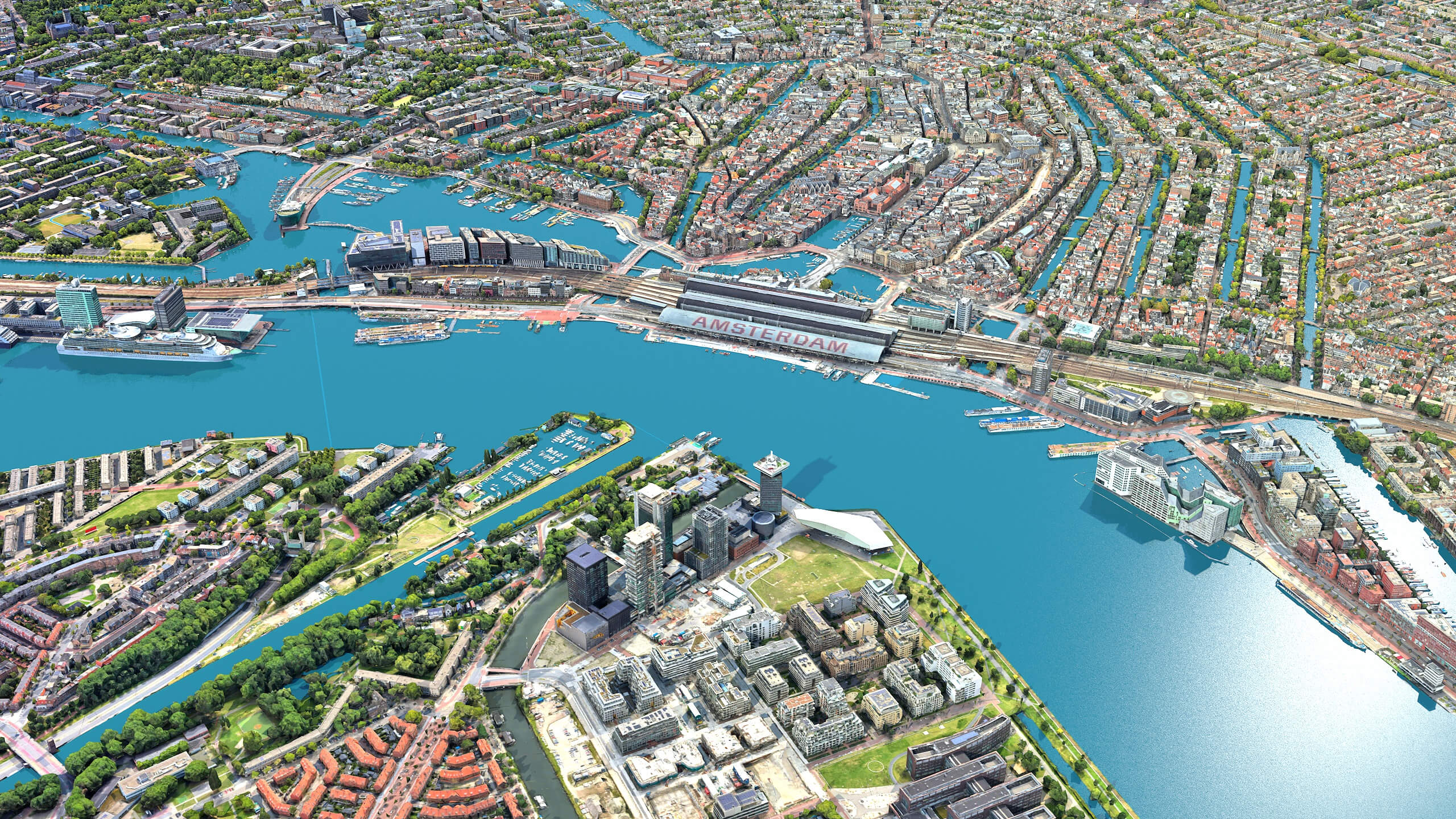 Amsterdam 3D Scam City Netherlands 3D Model 3D Model
