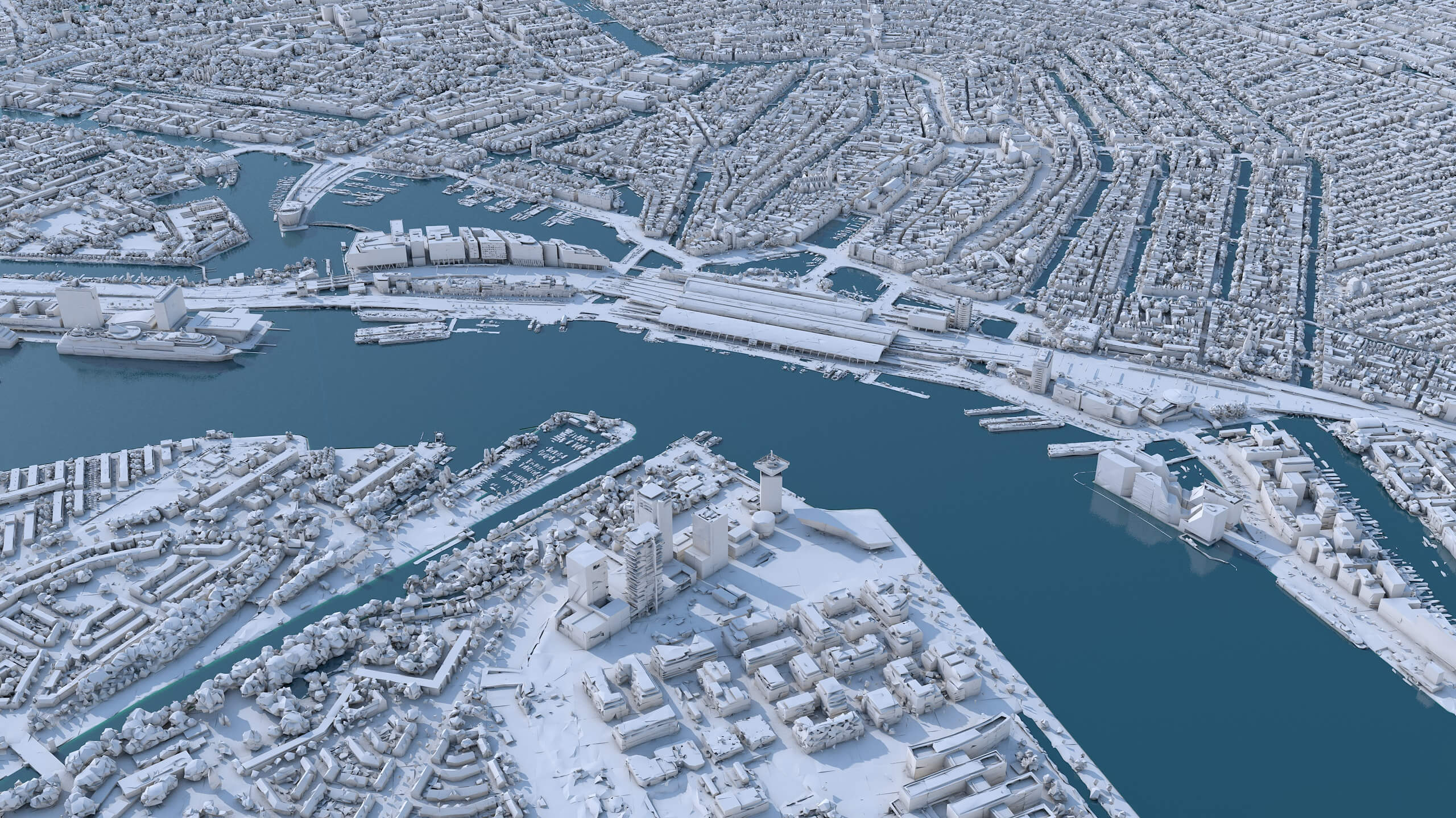 Amsterdam 3D Scam City Netherlands 3D Model 3D Model