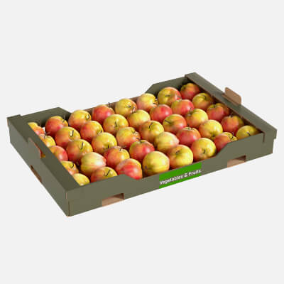 Apple Red Cardboard Fruit Box
