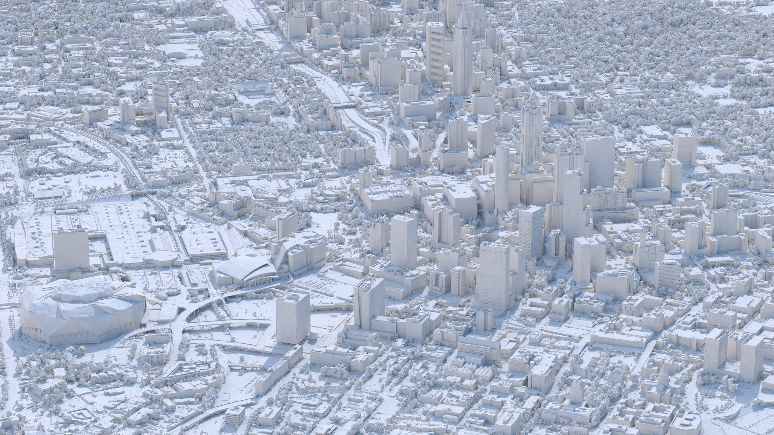Atlanta City 3D Scan City 3D Model 3D Model