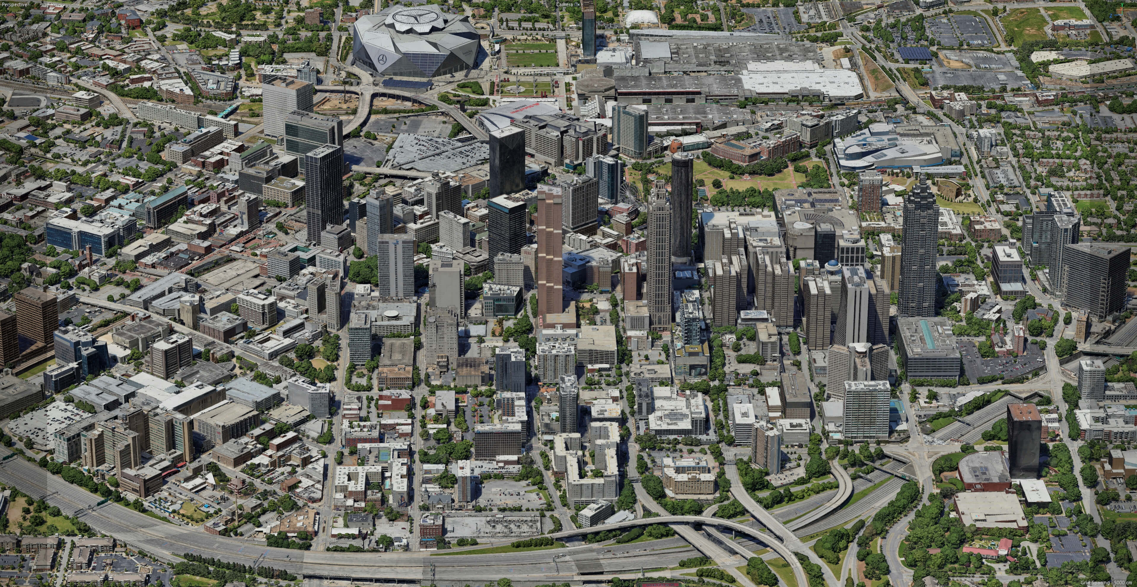 Atlanta City 3D Scan City 3D Model 3D Model