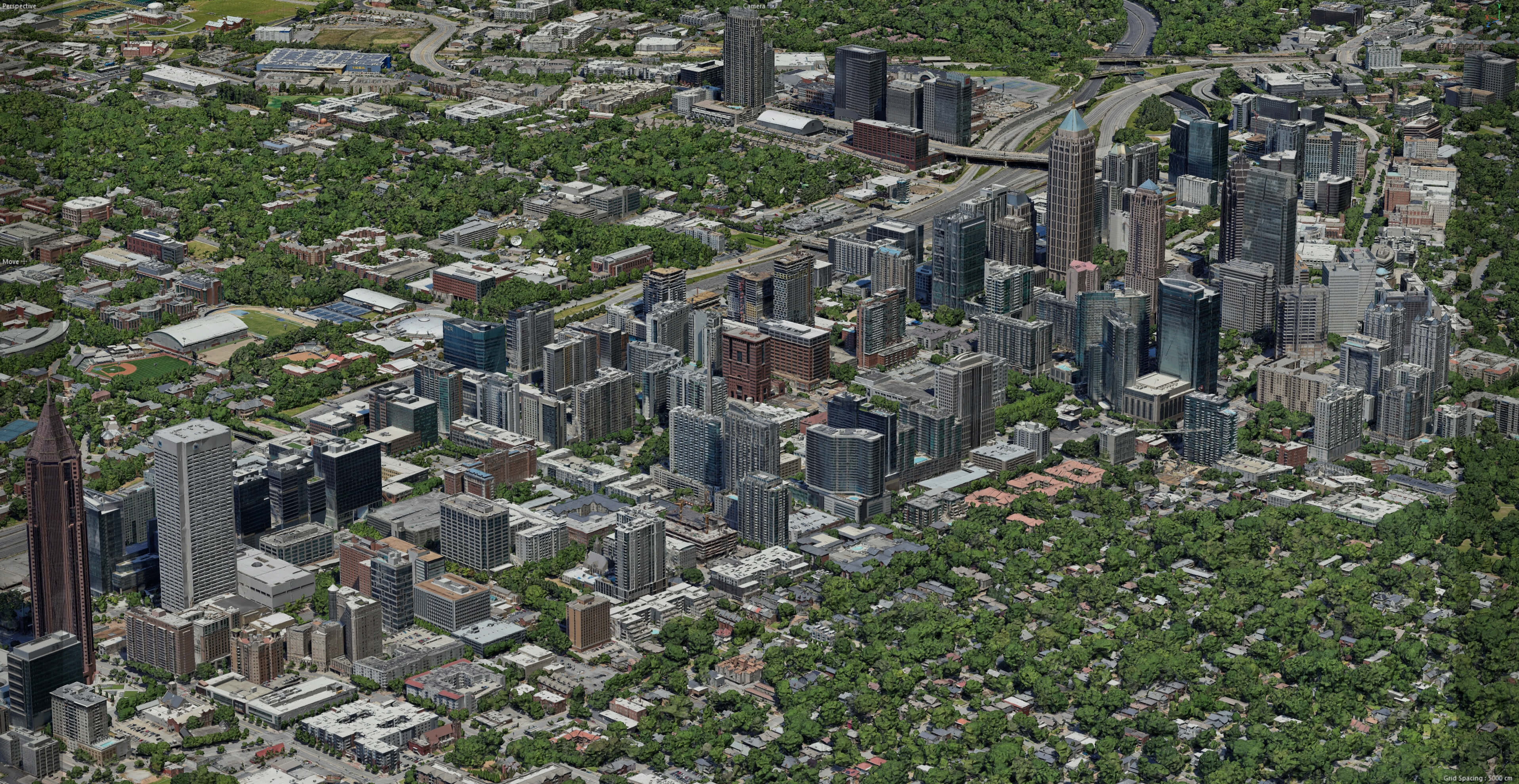 Atlanta City 3D Scan City 3D Model 3D Model