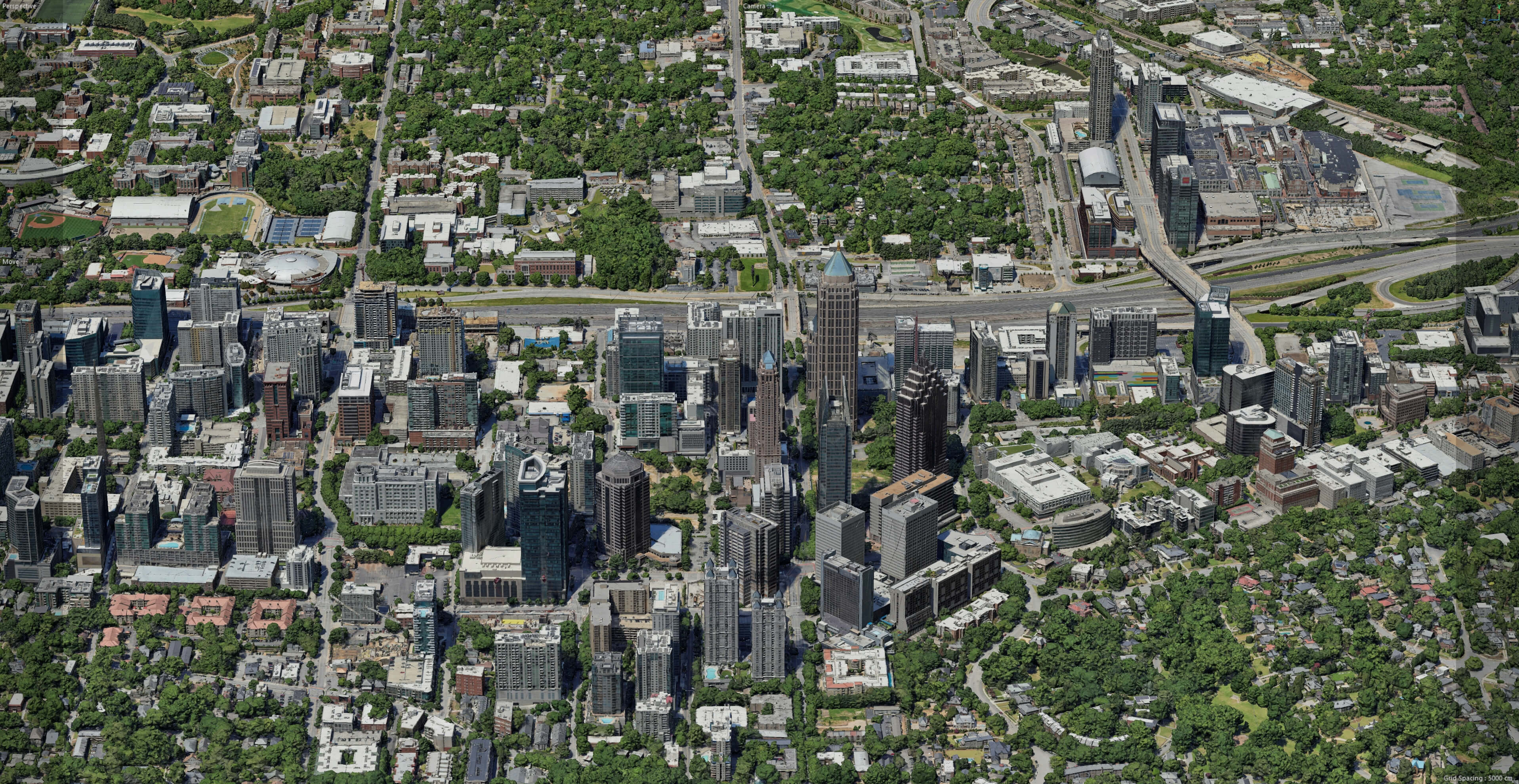 Atlanta City 3D Scan City 3D Model 3D Model