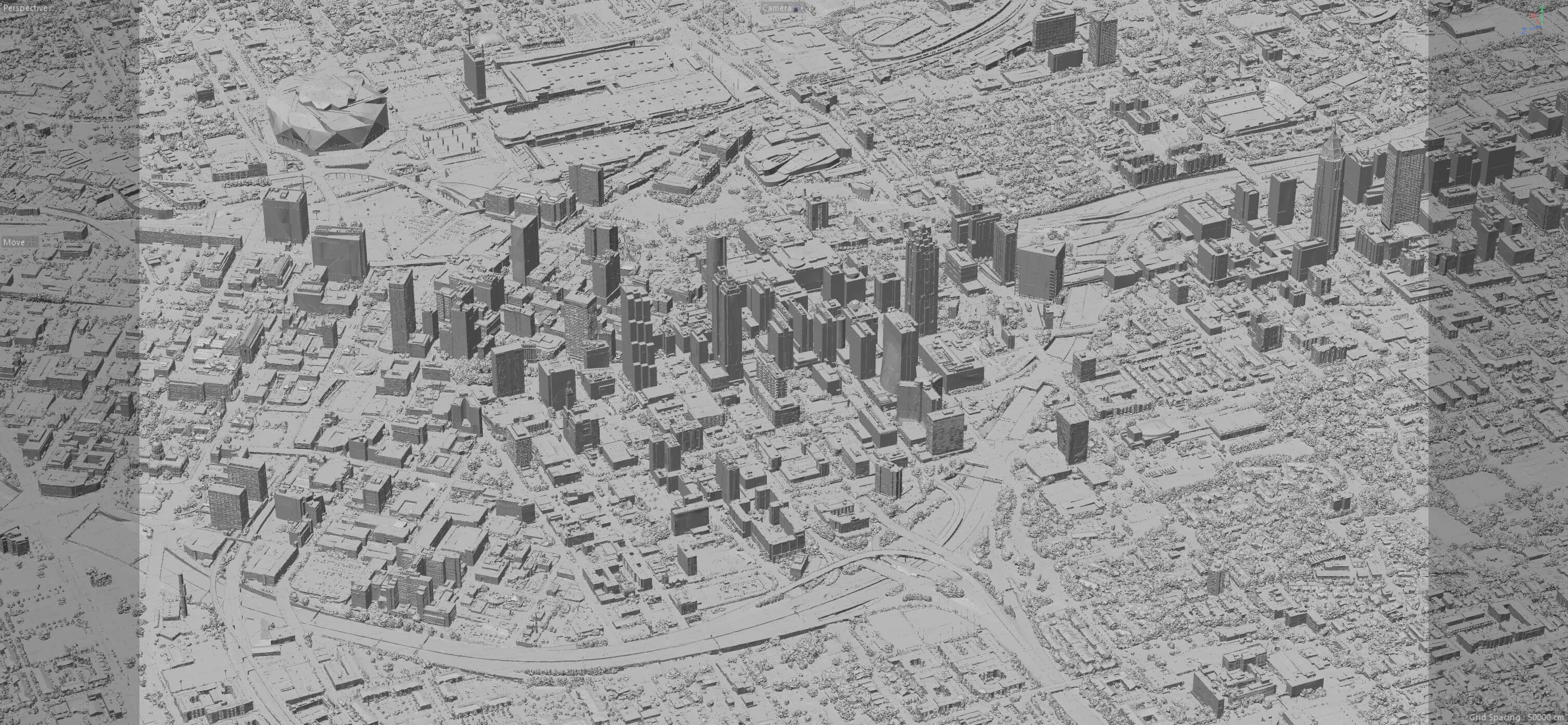 Atlanta City 3D Scan City 3D Model 3D Model