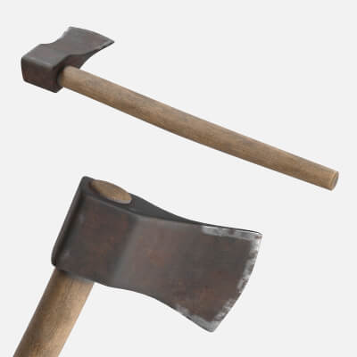 Axe PBR 3D Model
