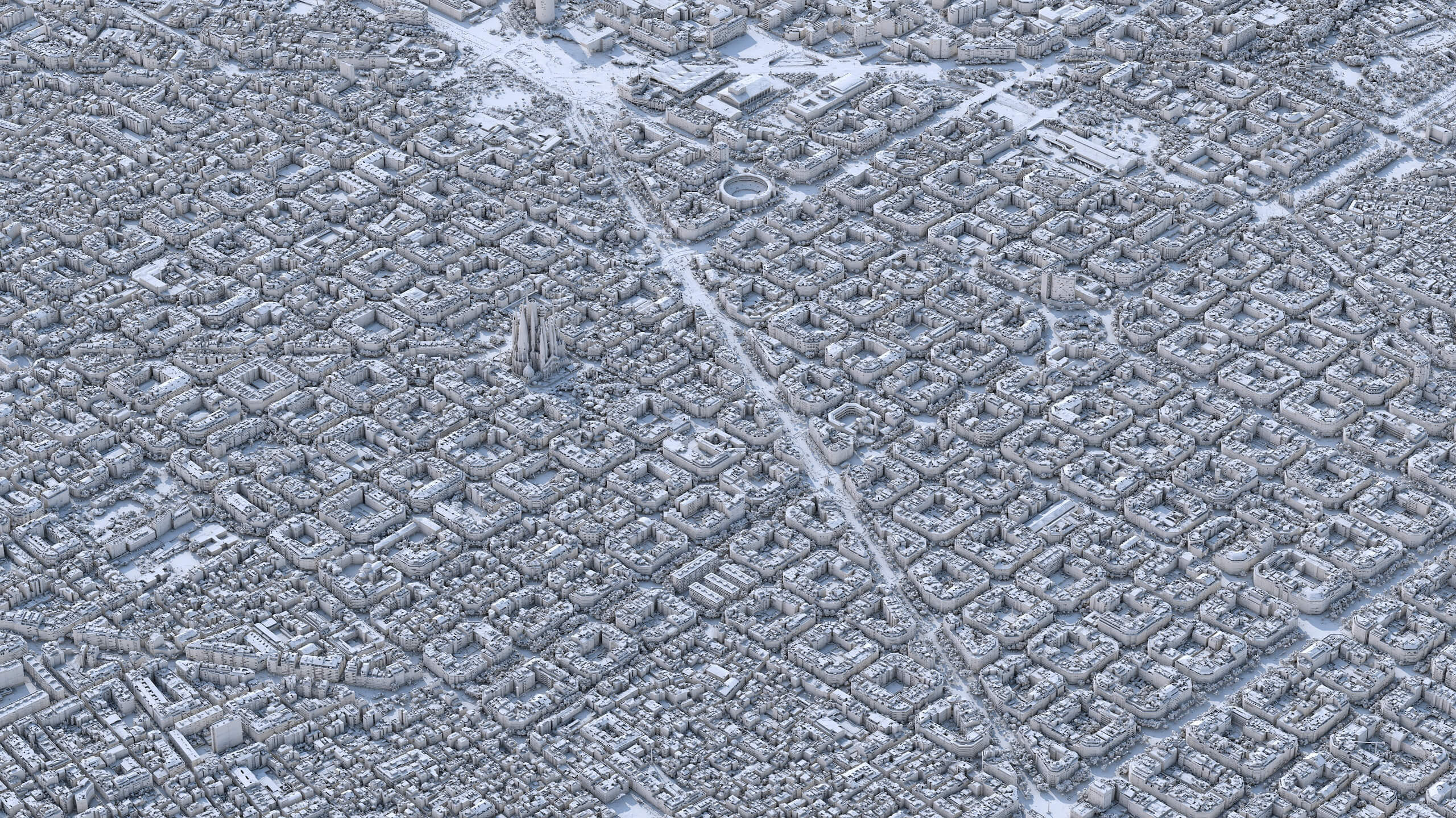 Barcelona 3D Scan City Spain 3D Model 3D Model