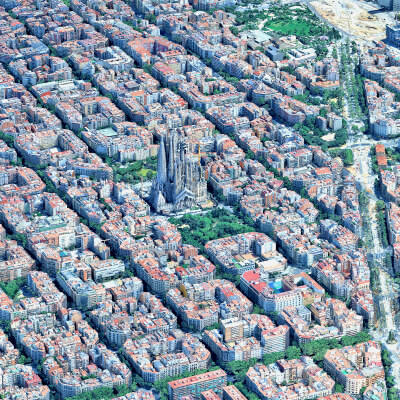 Barcelona 3D Scan City Spain 3D Model