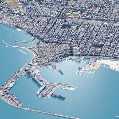 Bari City 3D Scan Italy 3D Model