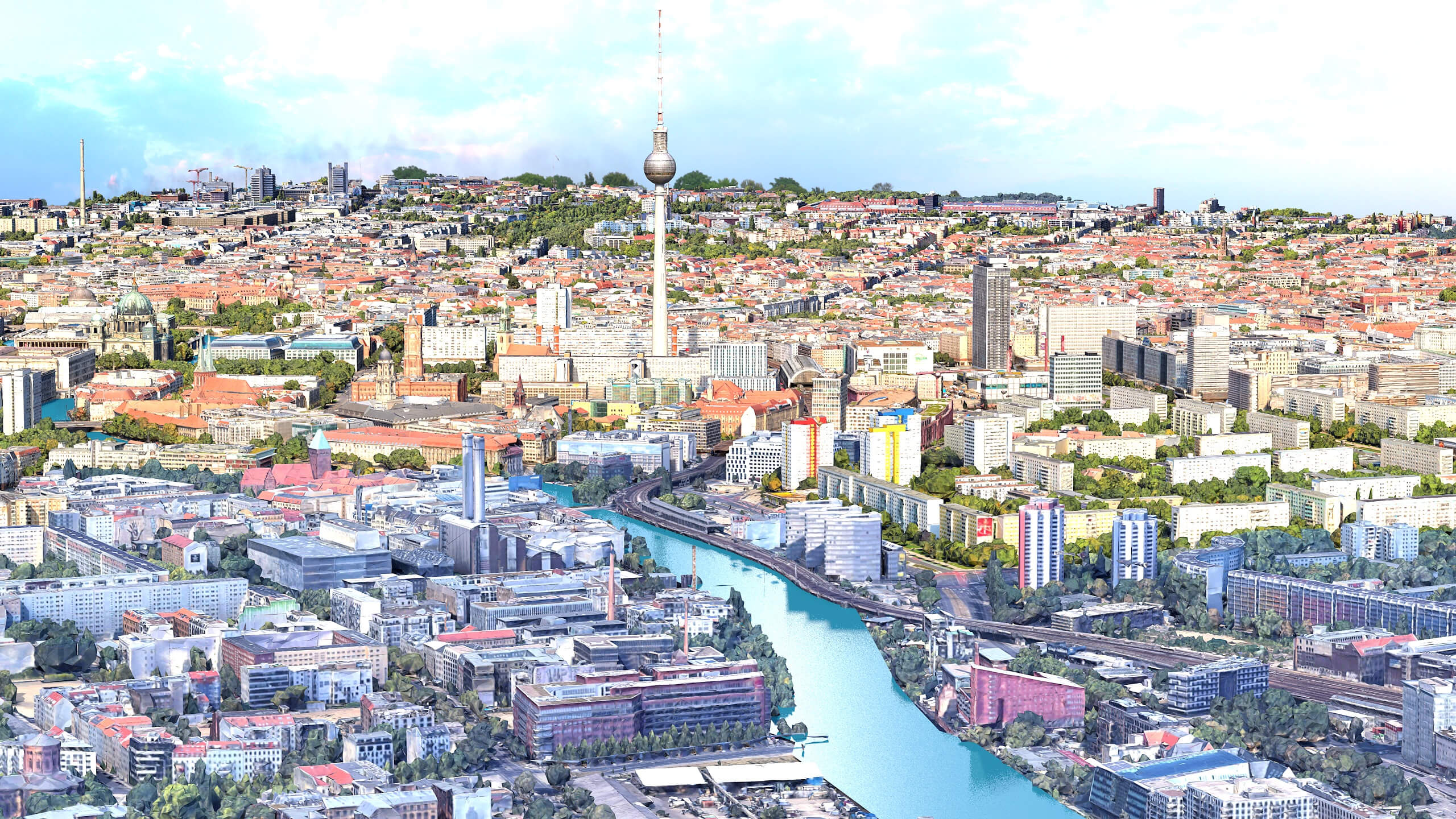 Berlin 3D City Germany 3D Model 3D Model