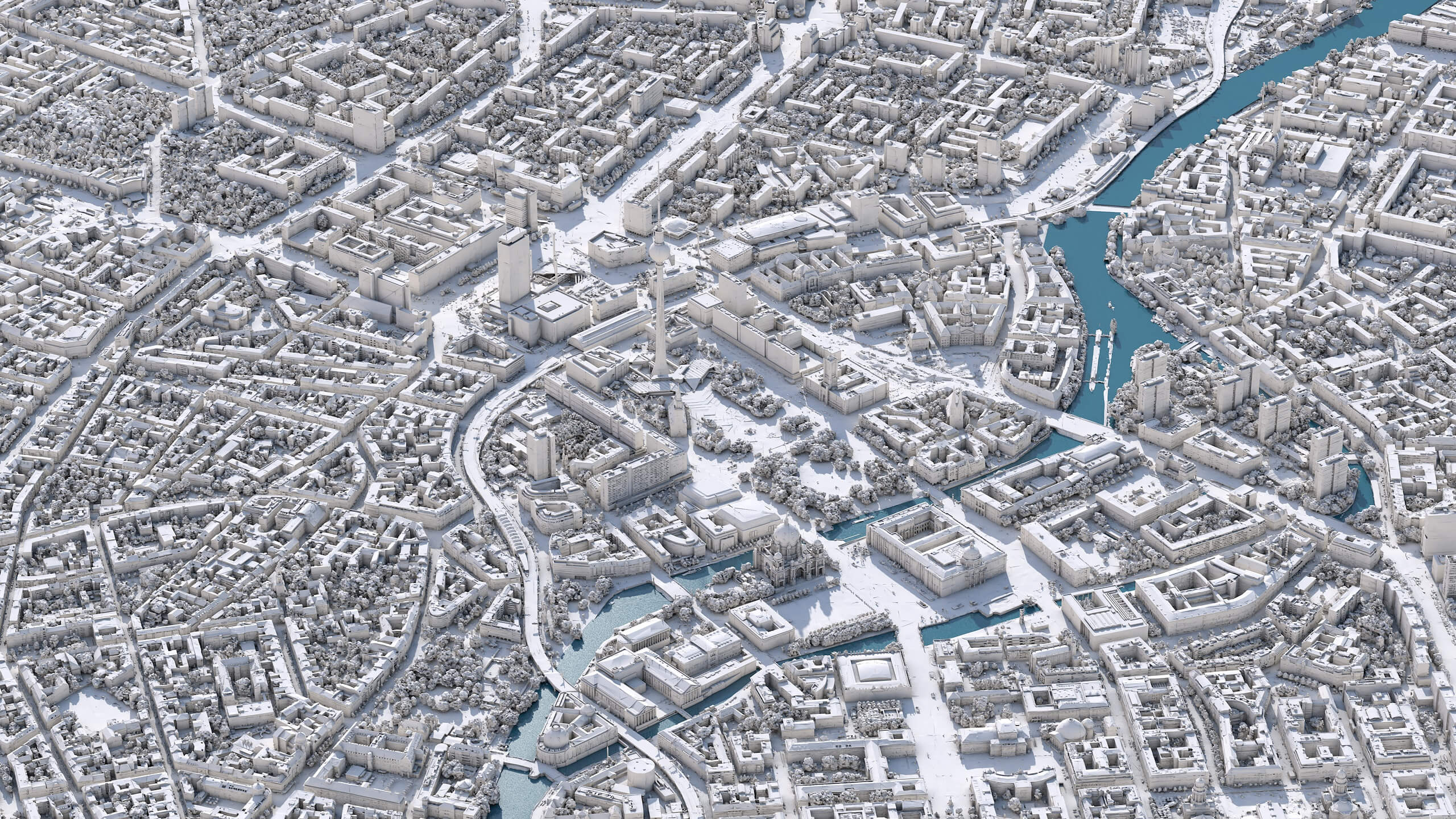 Berlin 3D City Germany 3D Model 3D Model