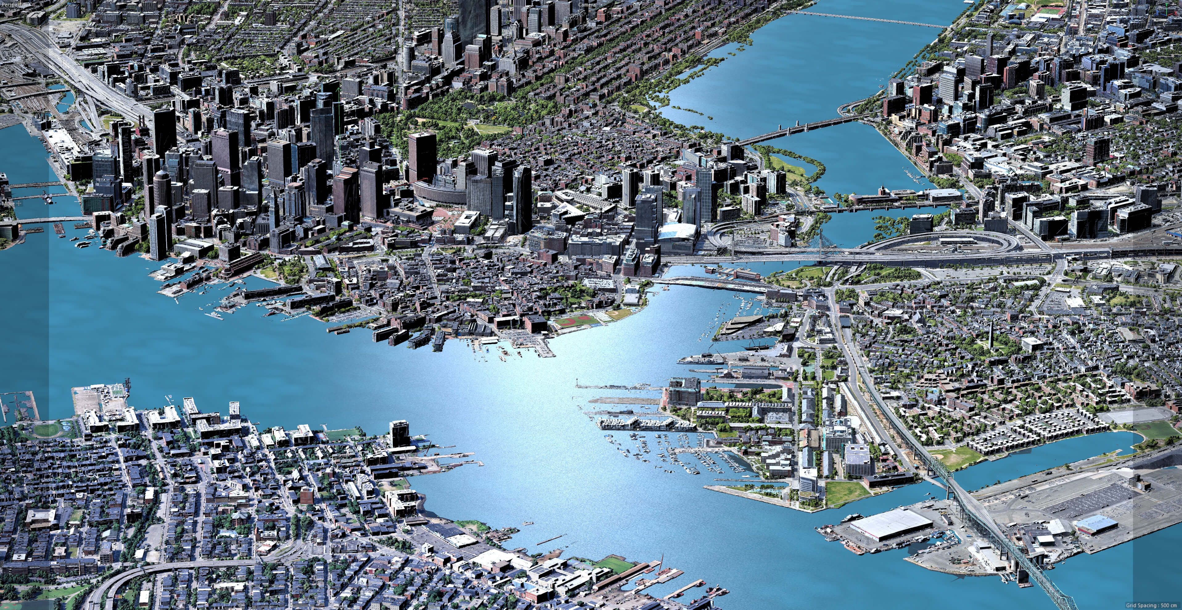 Boston Massachusetts 3D Scan City USA 3D Model 3D Model