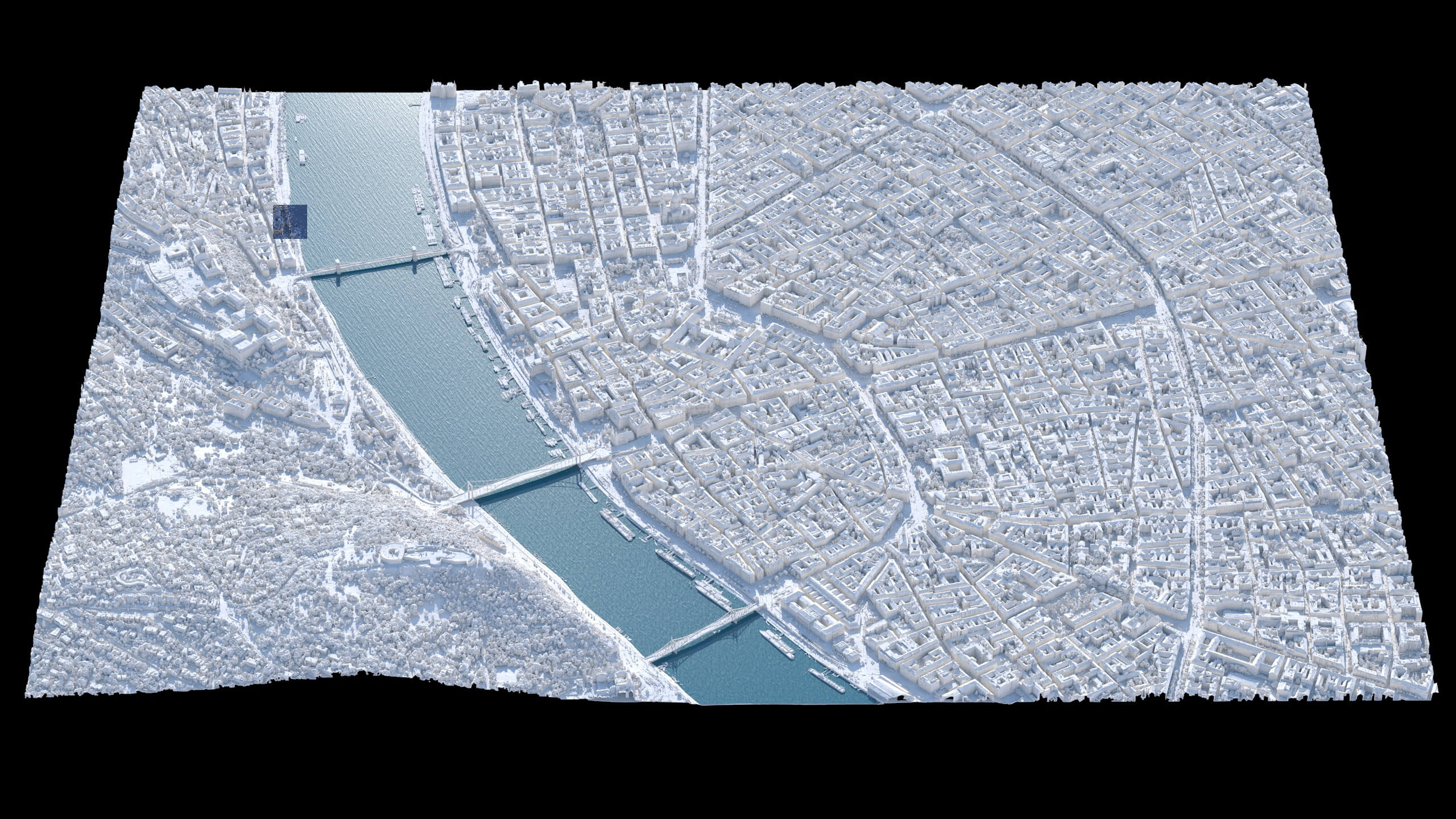 Budapest 3D Scan City Hungary 3D Model 3D Model