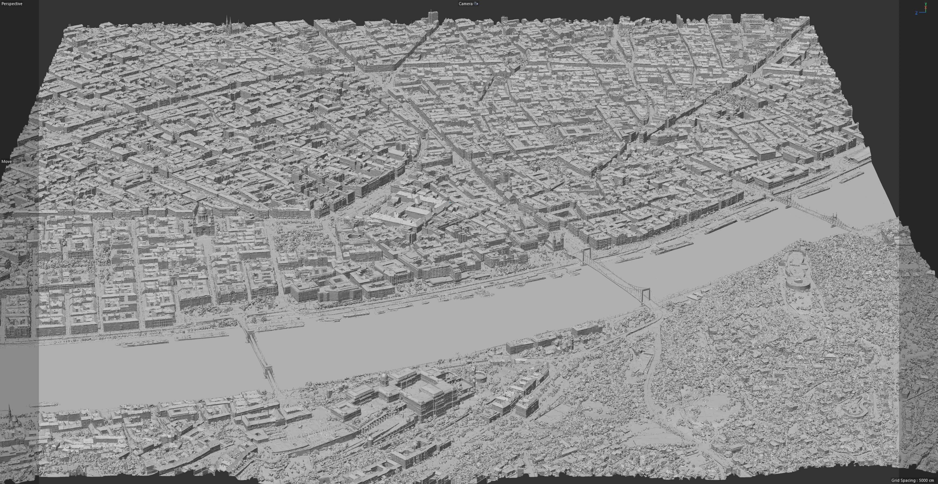 Budapest 3D Scan City Hungary 3D Model 3D Model