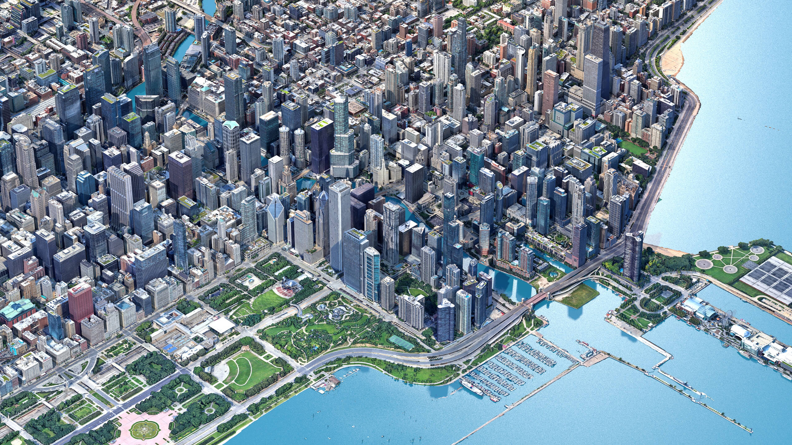 Chicago 3D Scan City USA 3D Model 3D Model