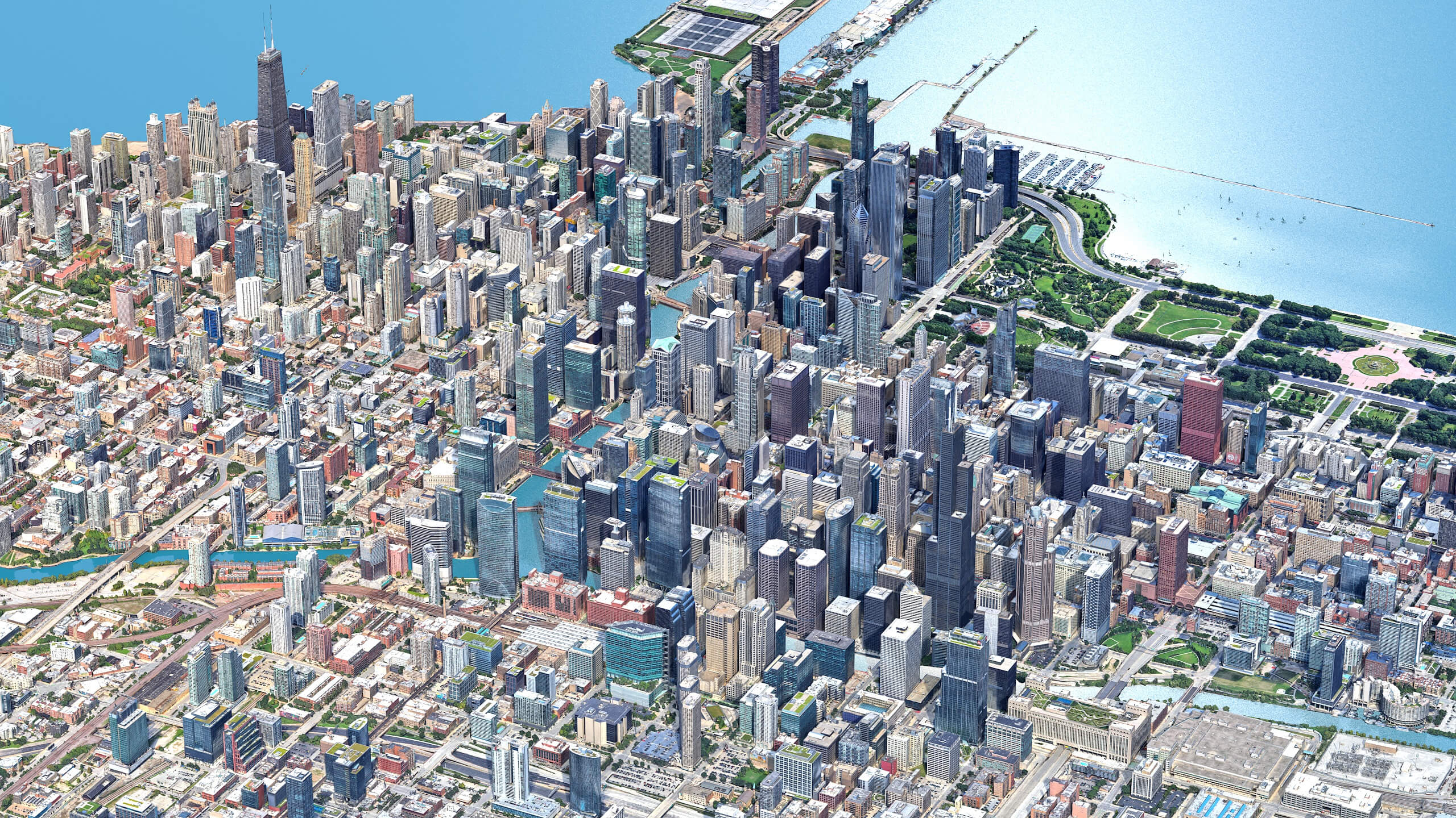 Chicago 3D Scan City USA 3D Model 3D Model