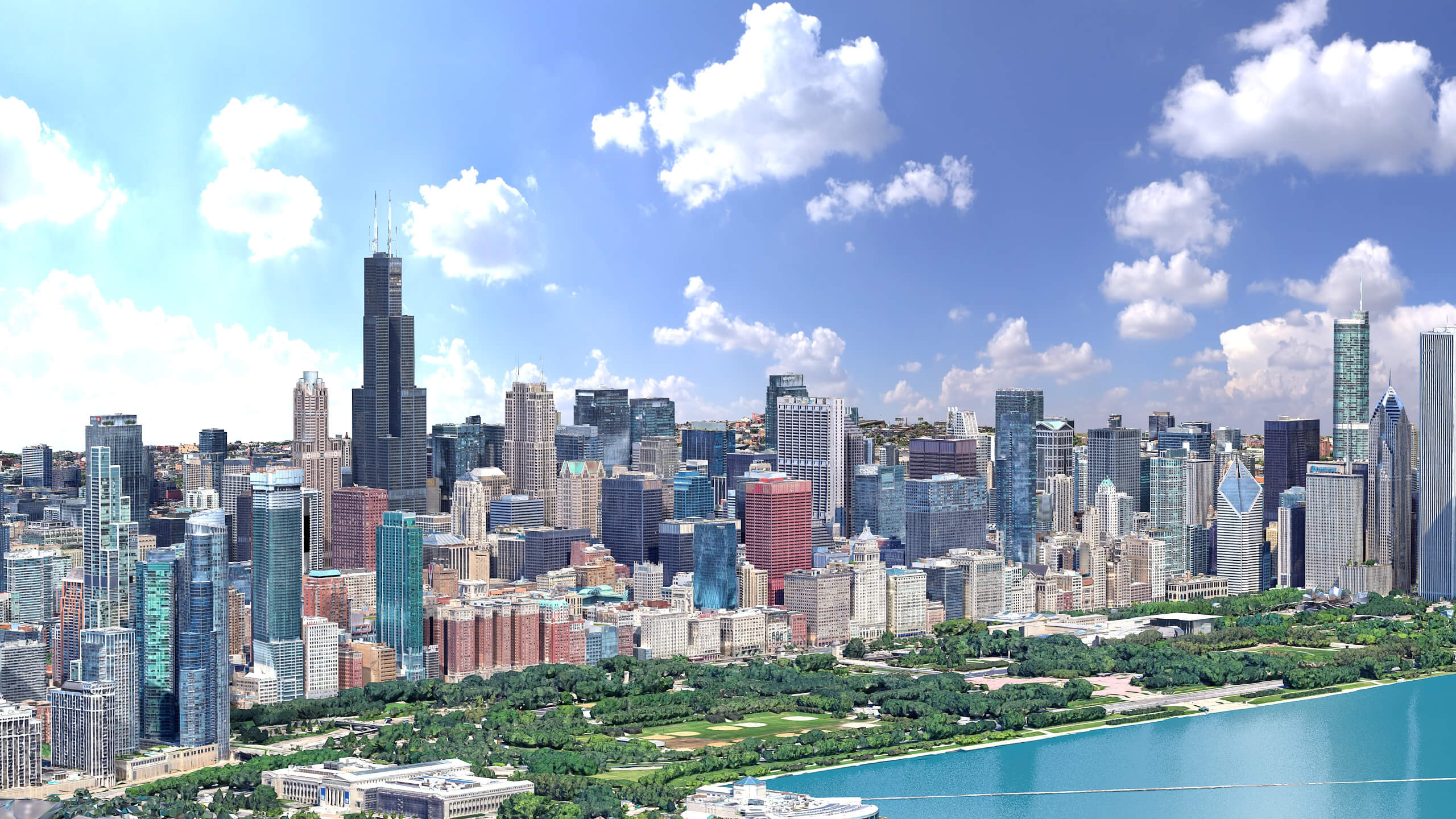 Chicago 3D Scan City USA 3D Model 3D Model
