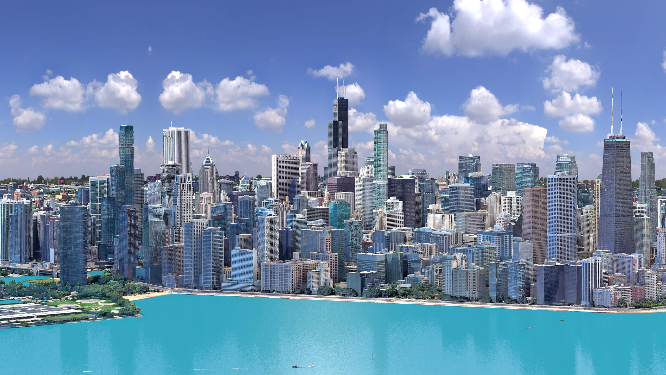 Chicago 3D Scan City USA 3D Model 3D Model