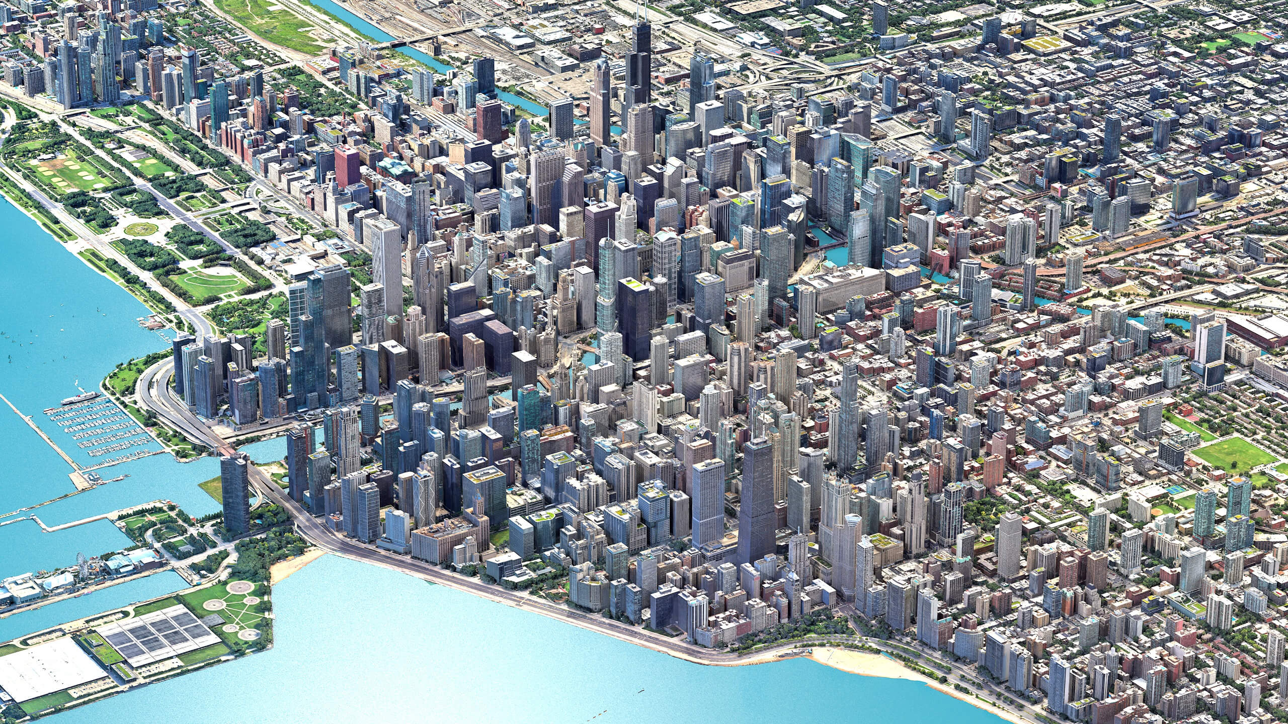 Chicago 3D Scan City USA 3D Model 3D Model