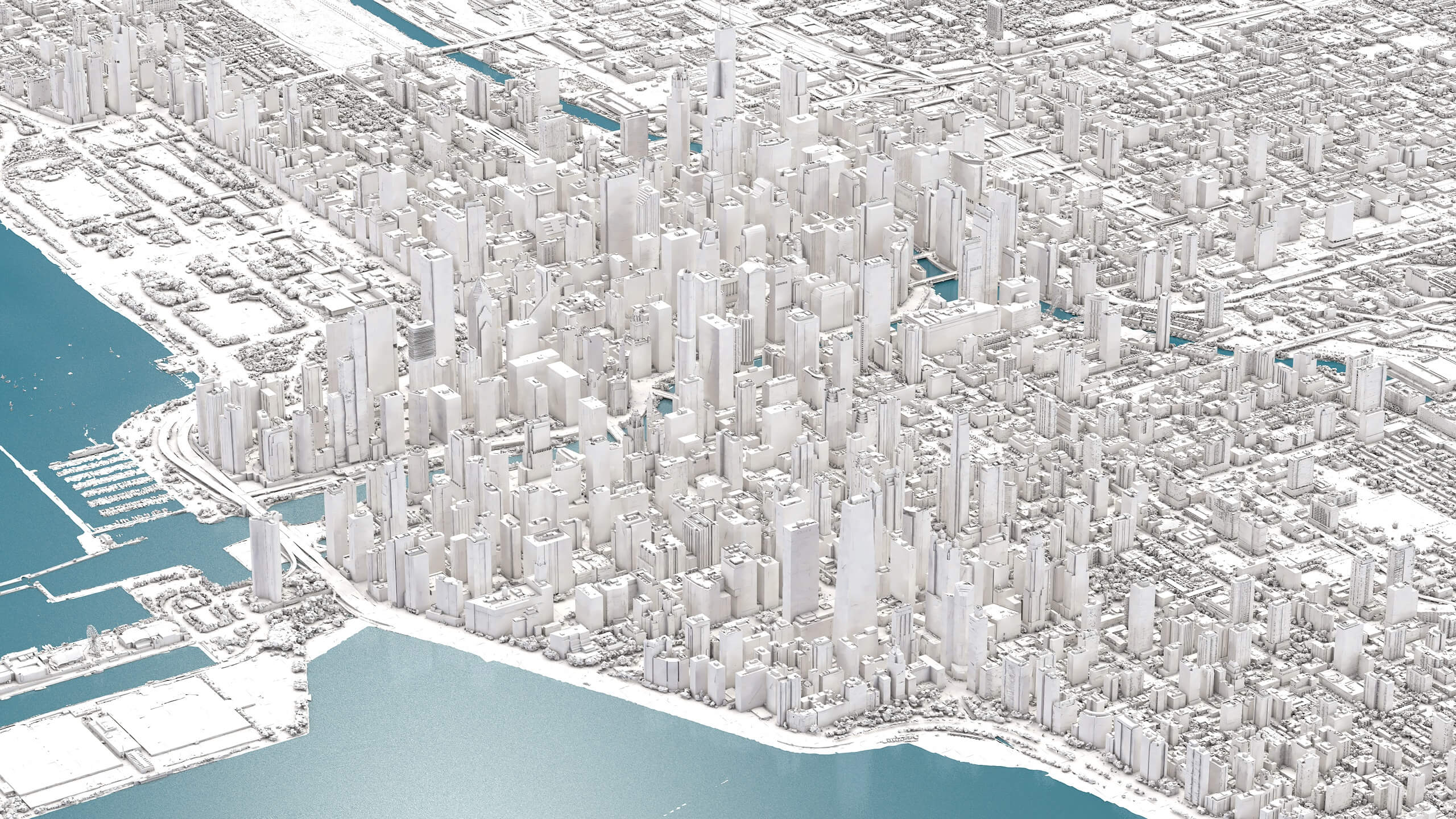 Chicago 3D Scan City USA 3D Model 3D Model
