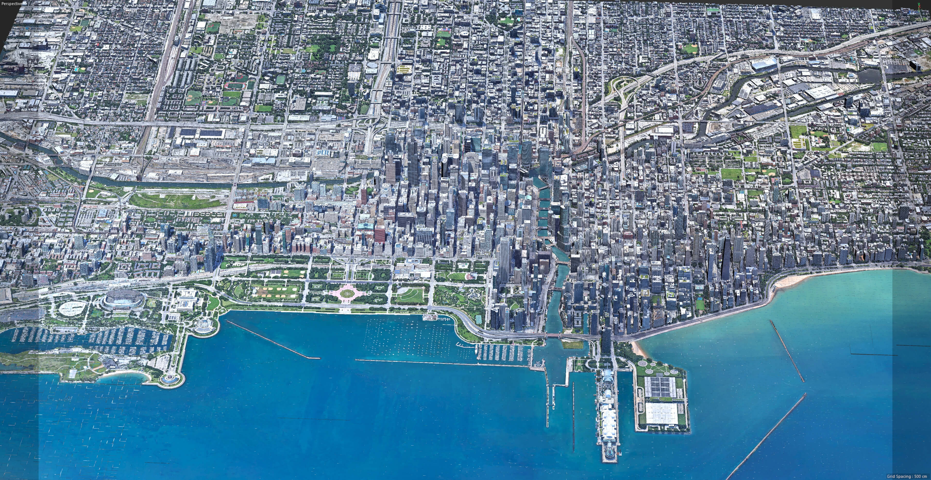 Chicago 3D Scan City USA 3D Model 3D Model