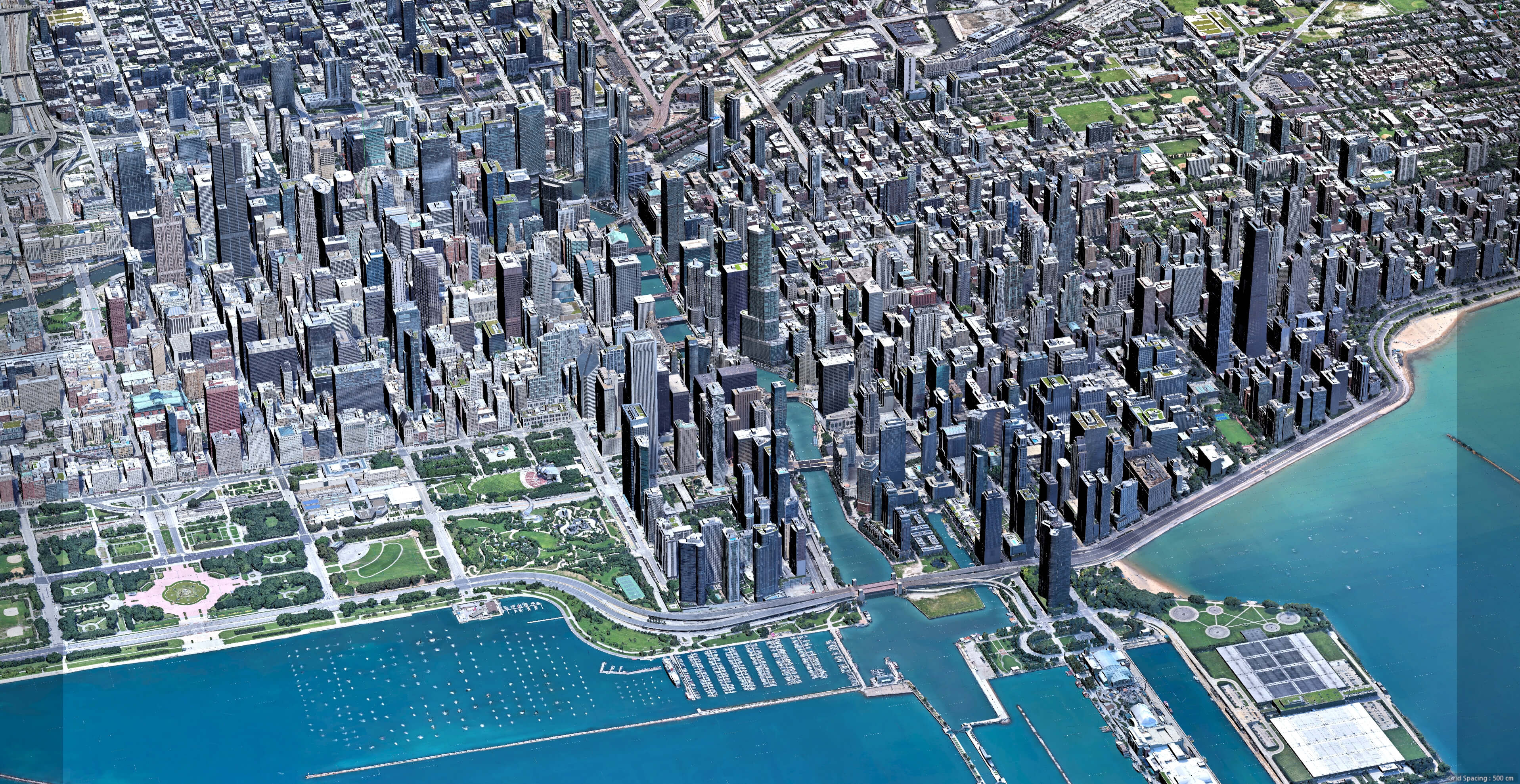 Chicago 3D Scan City USA 3D Model 3D Model
