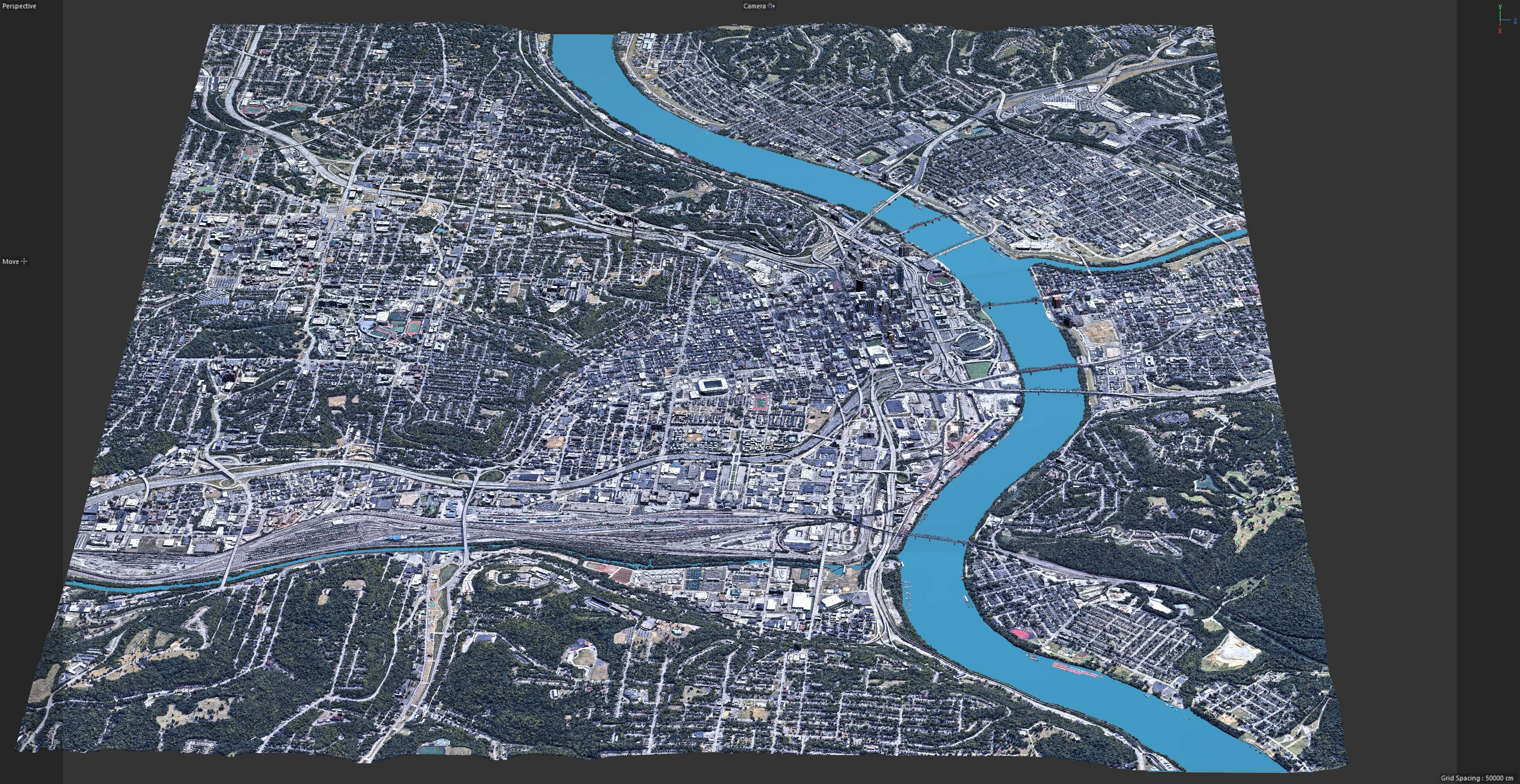 Cincinnati 3D Scan City USA 3D Model 3D Model