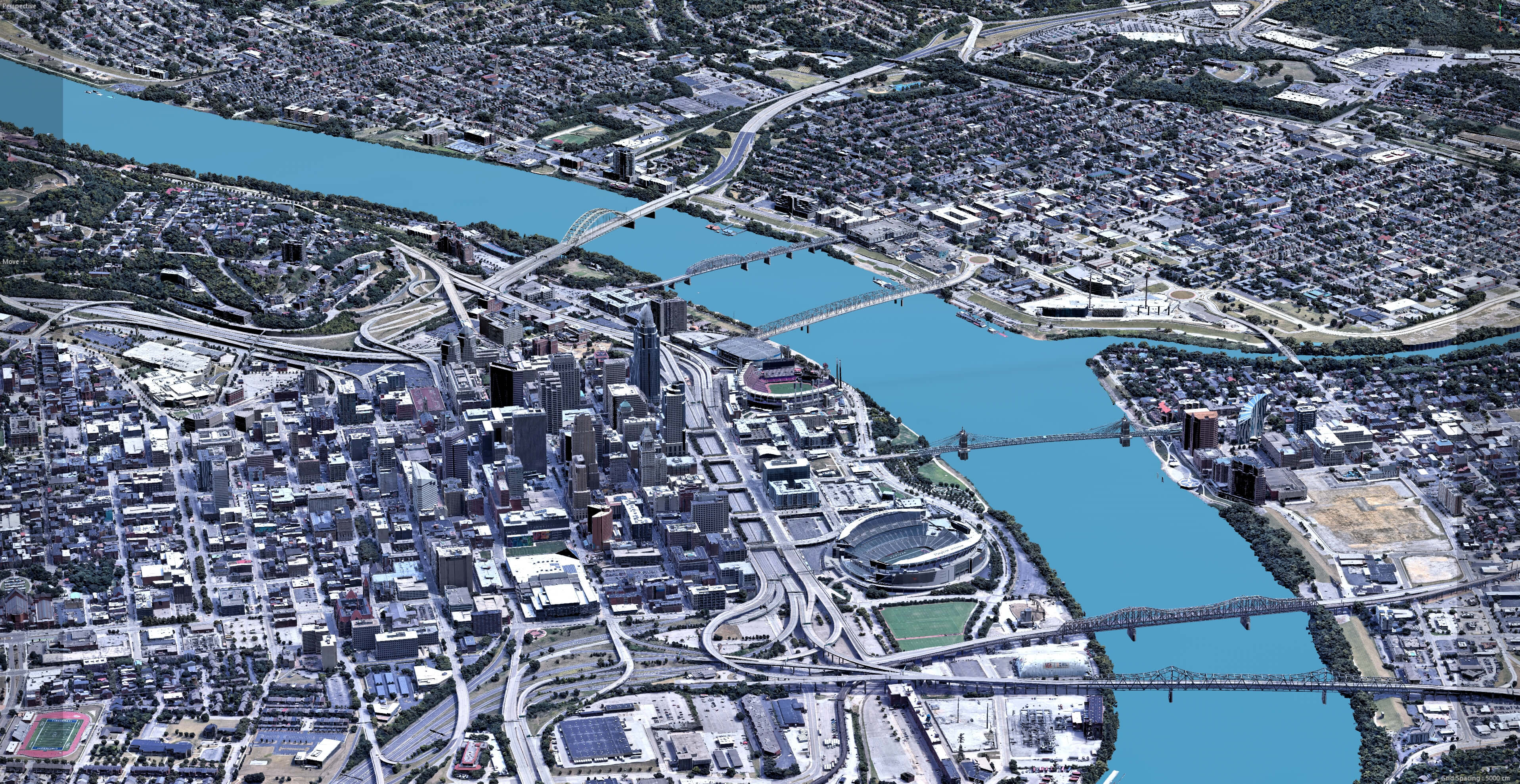 Cincinnati 3D Scan City USA 3D Model 3D Model