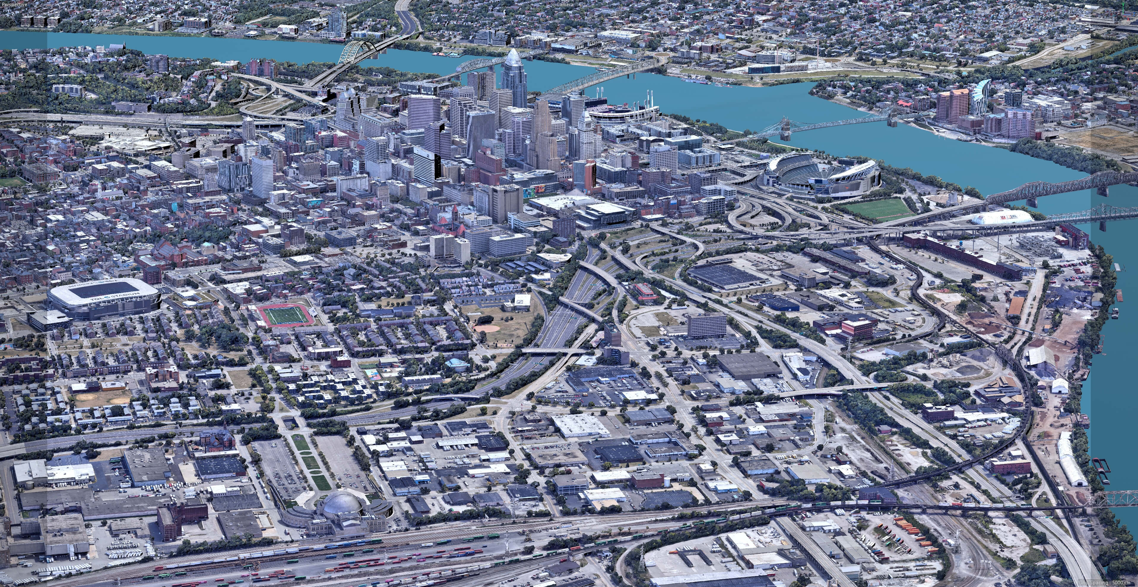 Cincinnati 3D Scan City USA 3D Model 3D Model