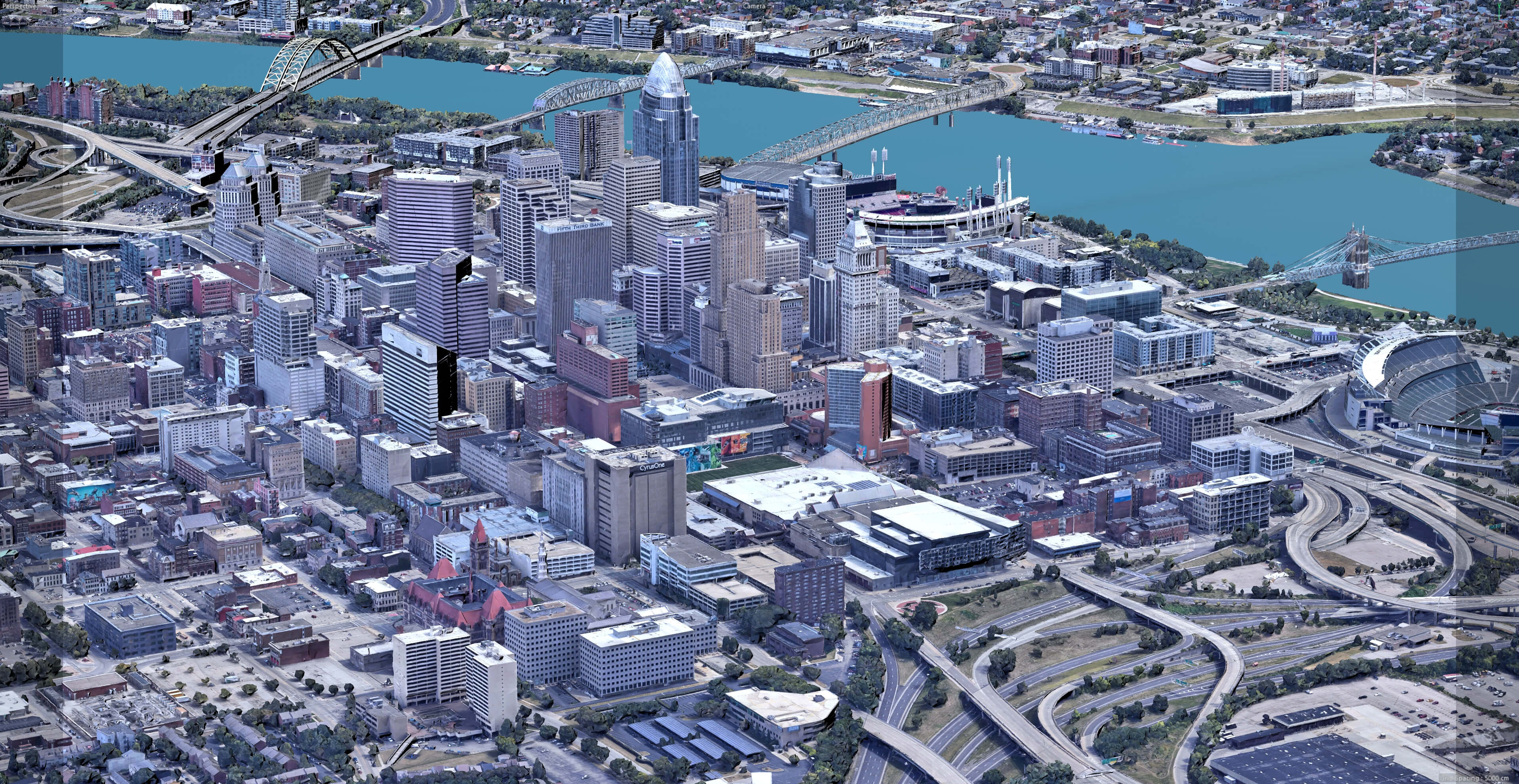Cincinnati 3D Scan City USA 3D Model 3D Model