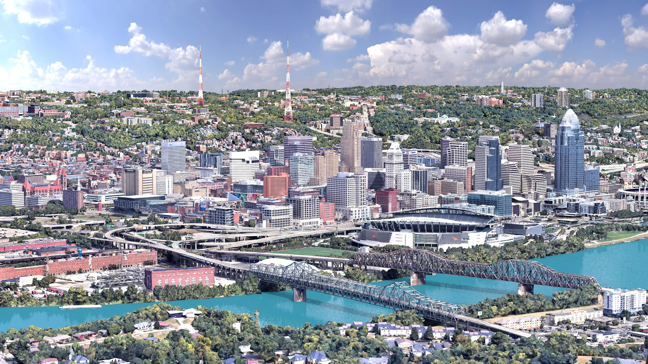 Cincinnati 3D Scan City USA 3D Model 3D Model