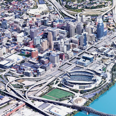 Cincinnati 3D Scan City USA 3D Model