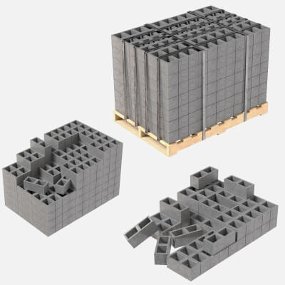 Cinder Block Pallet and Pile 3