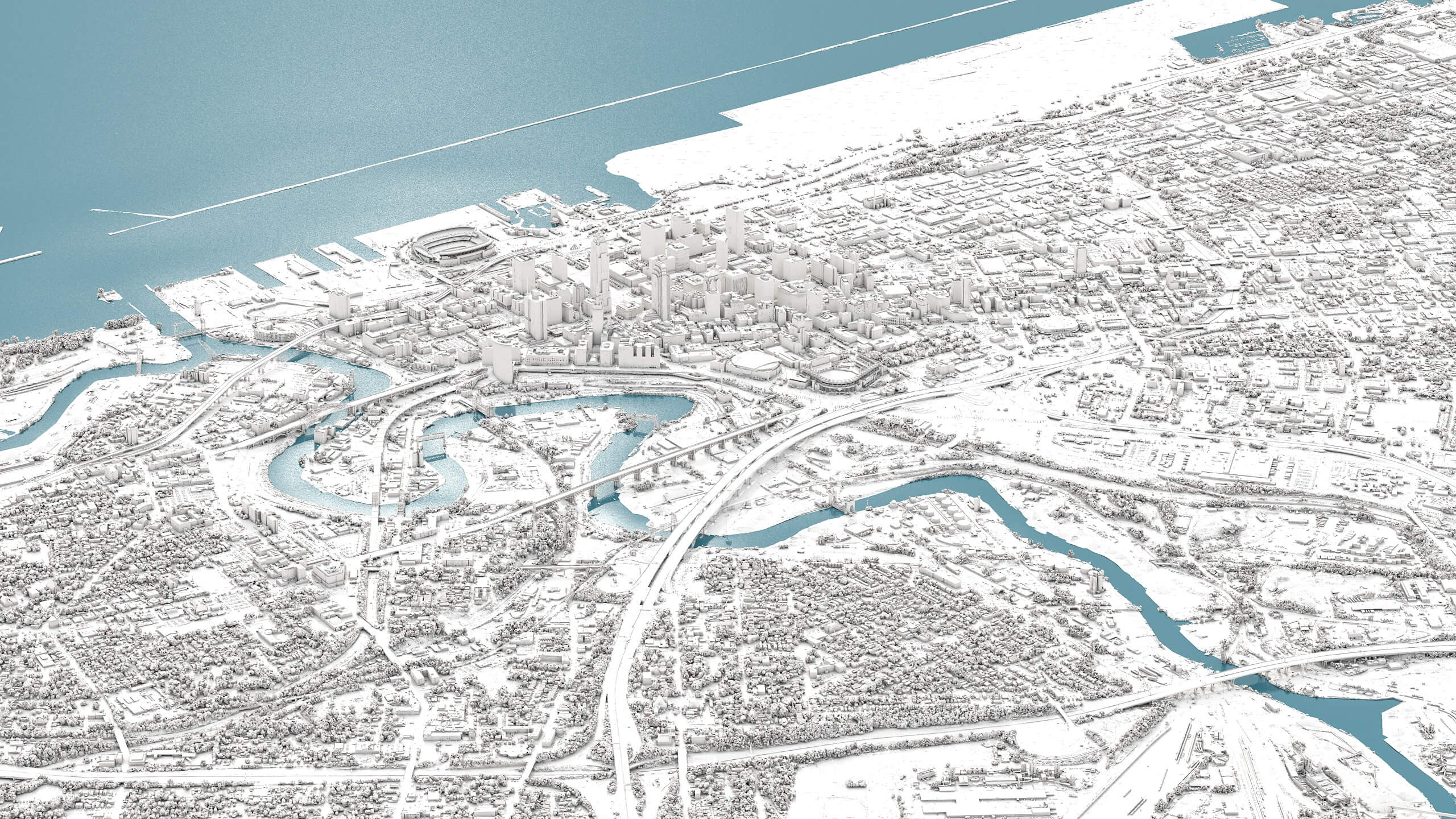 Cleveland 3D Scan City USA 3D Model 3D Model