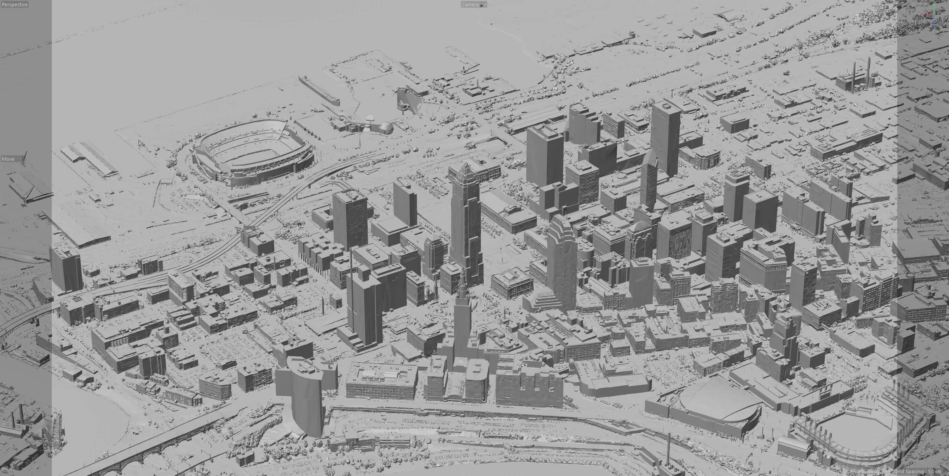 Cleveland 3D Scan City USA 3D Model 3D Model