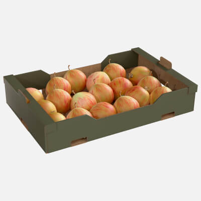 Crab Apple Cardboard Fruit Box