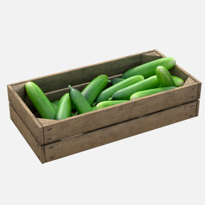 Cucumber Wooden Crate